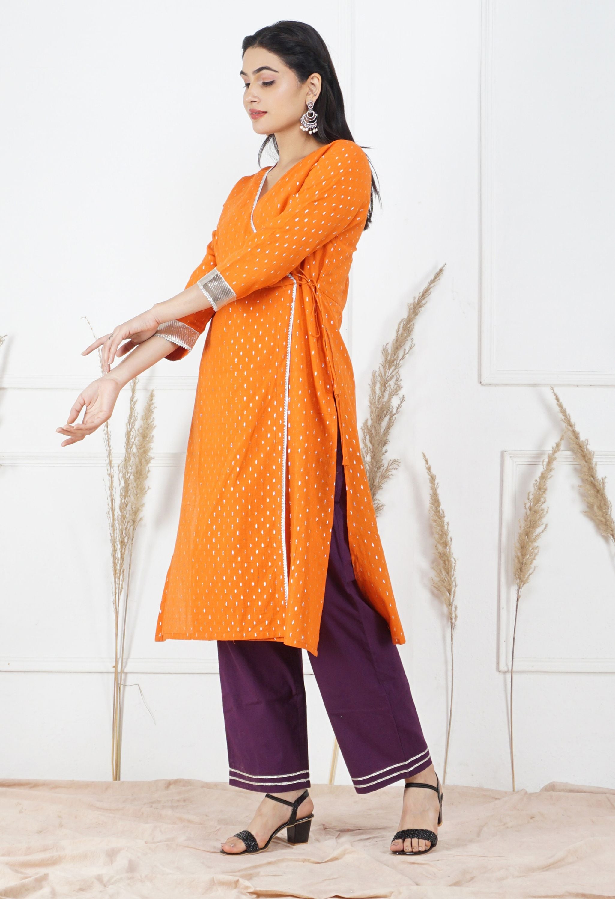 Narangi Kurta Set | Women Orange Kurtas Sets