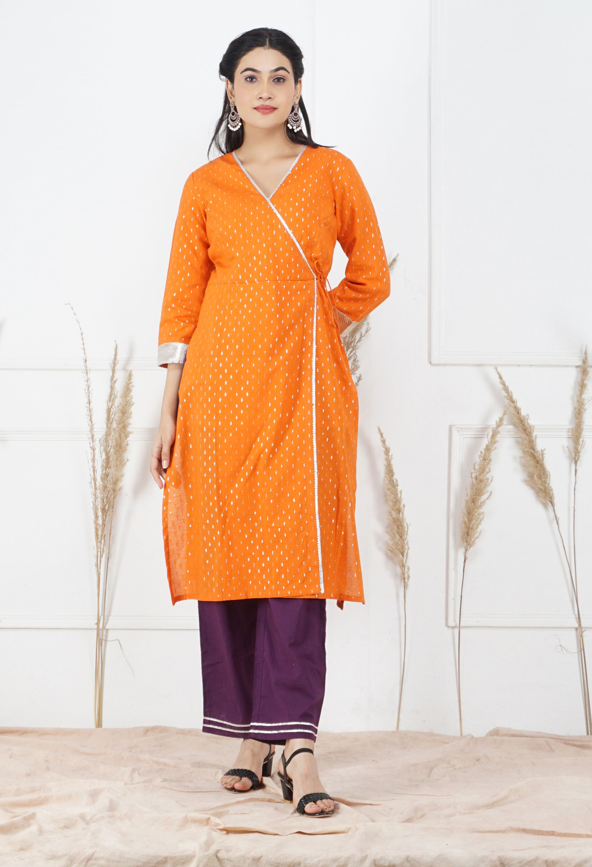Narangi Kurta Set | Women Orange Kurtas Sets
