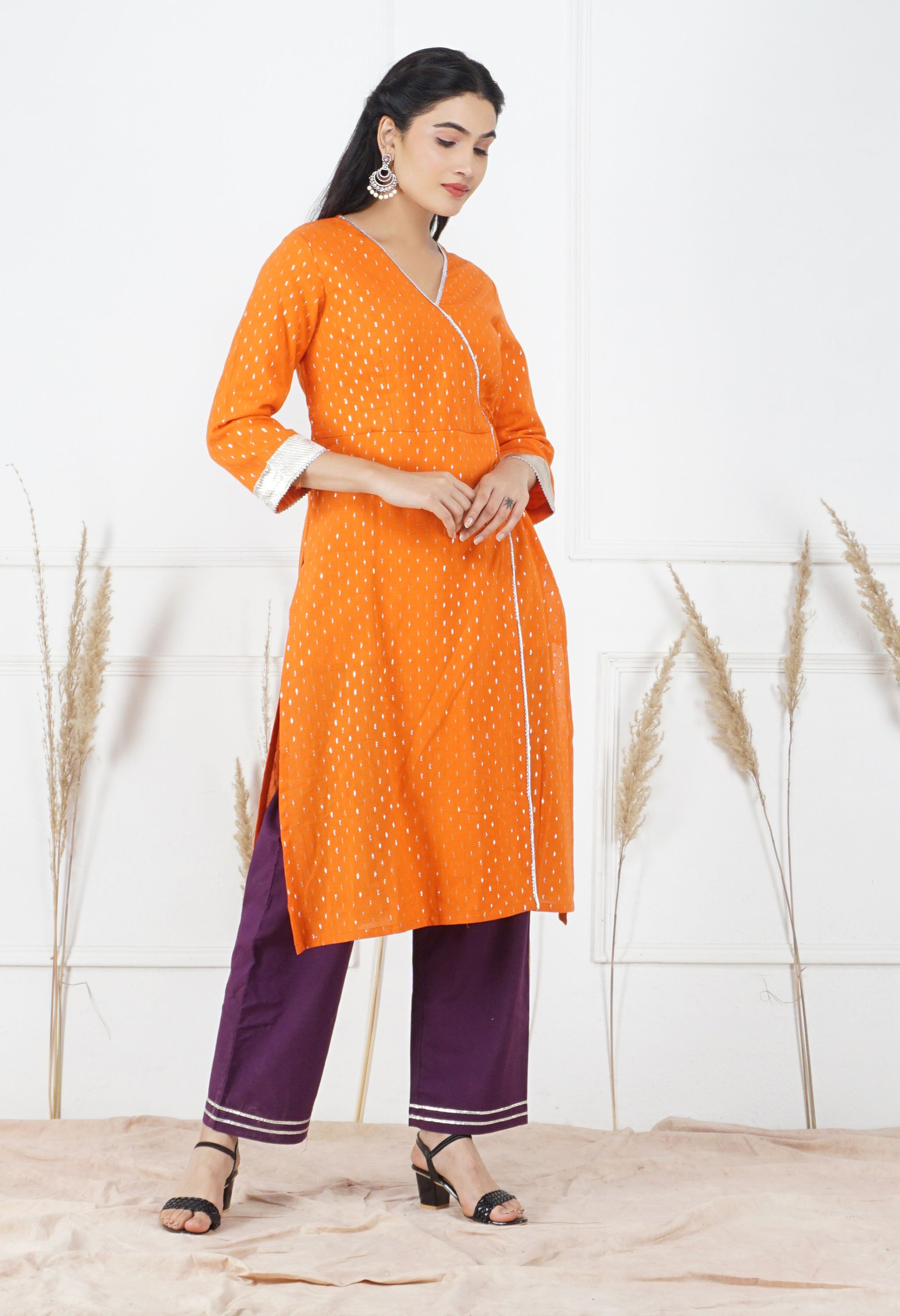 Narangi Kurta Set | Women Orange Kurtas Sets