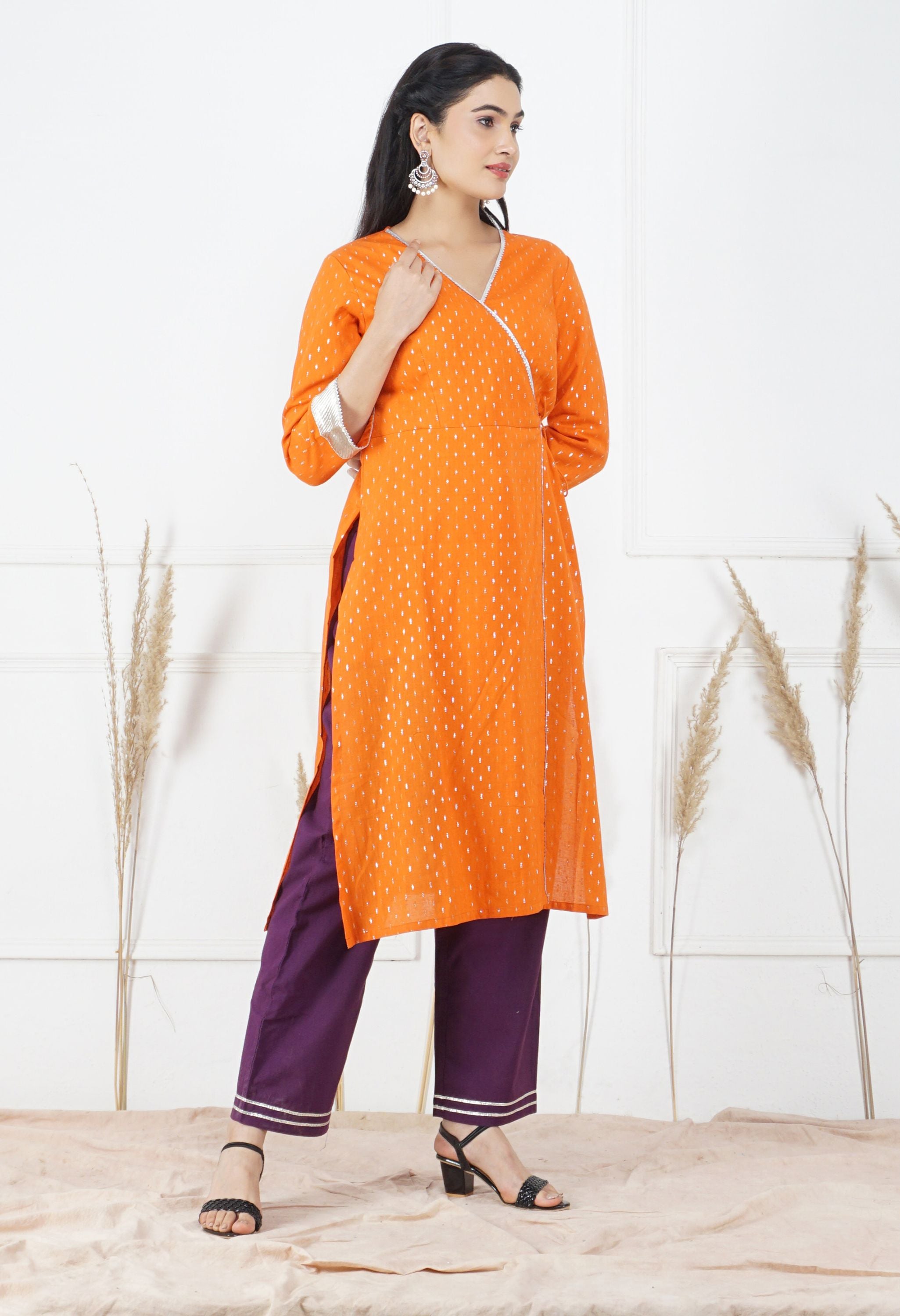 Narangi Kurta Set | Women Orange Kurtas Sets