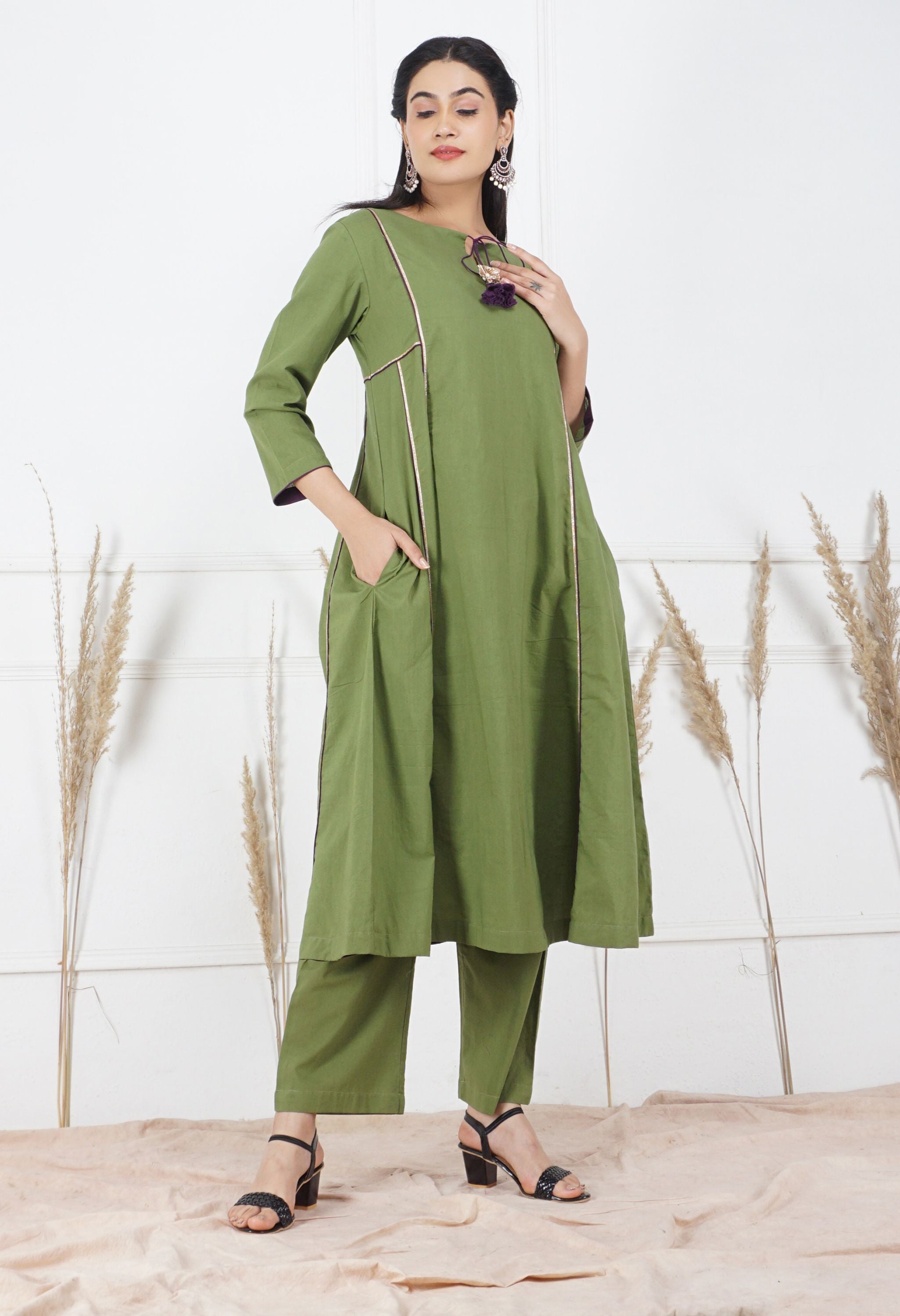 Kevi Pannel Kurta Set | Panel Kurta For Women