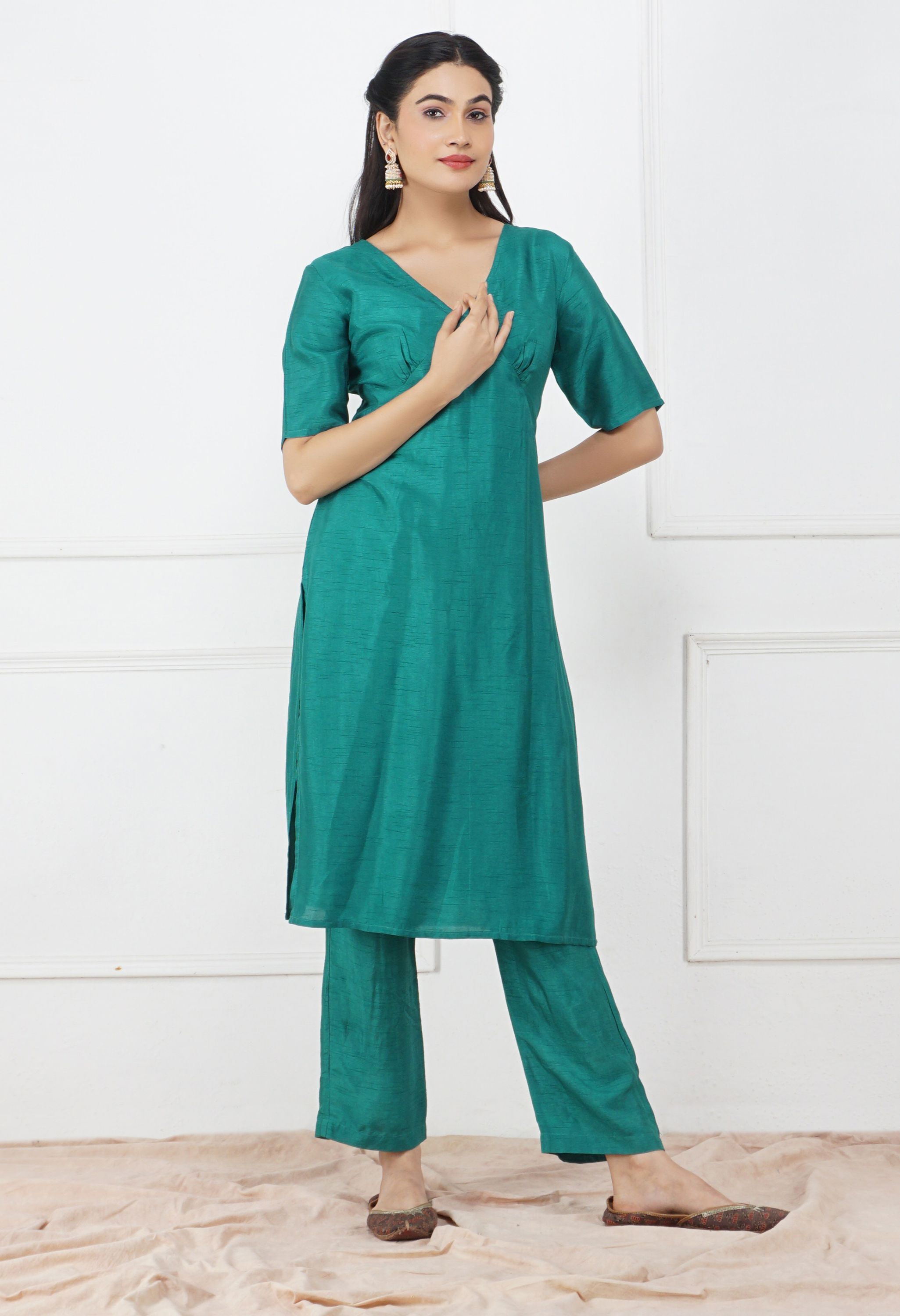 Silk Dupatta Set | Trendy Silk Kurta Sets With Dupatta Online