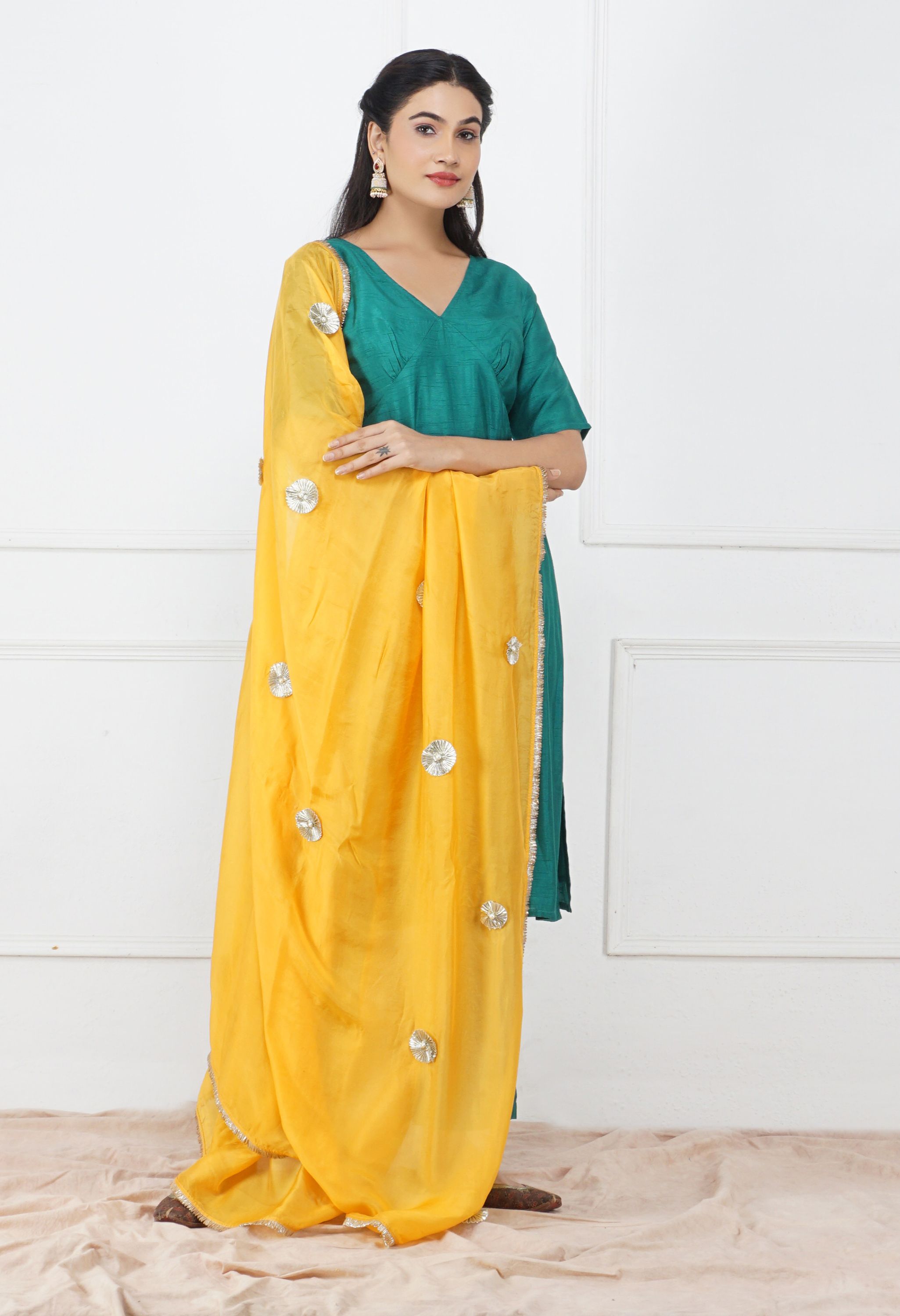 Silk Dupatta Set | Trendy Silk Kurta Sets With Dupatta Online