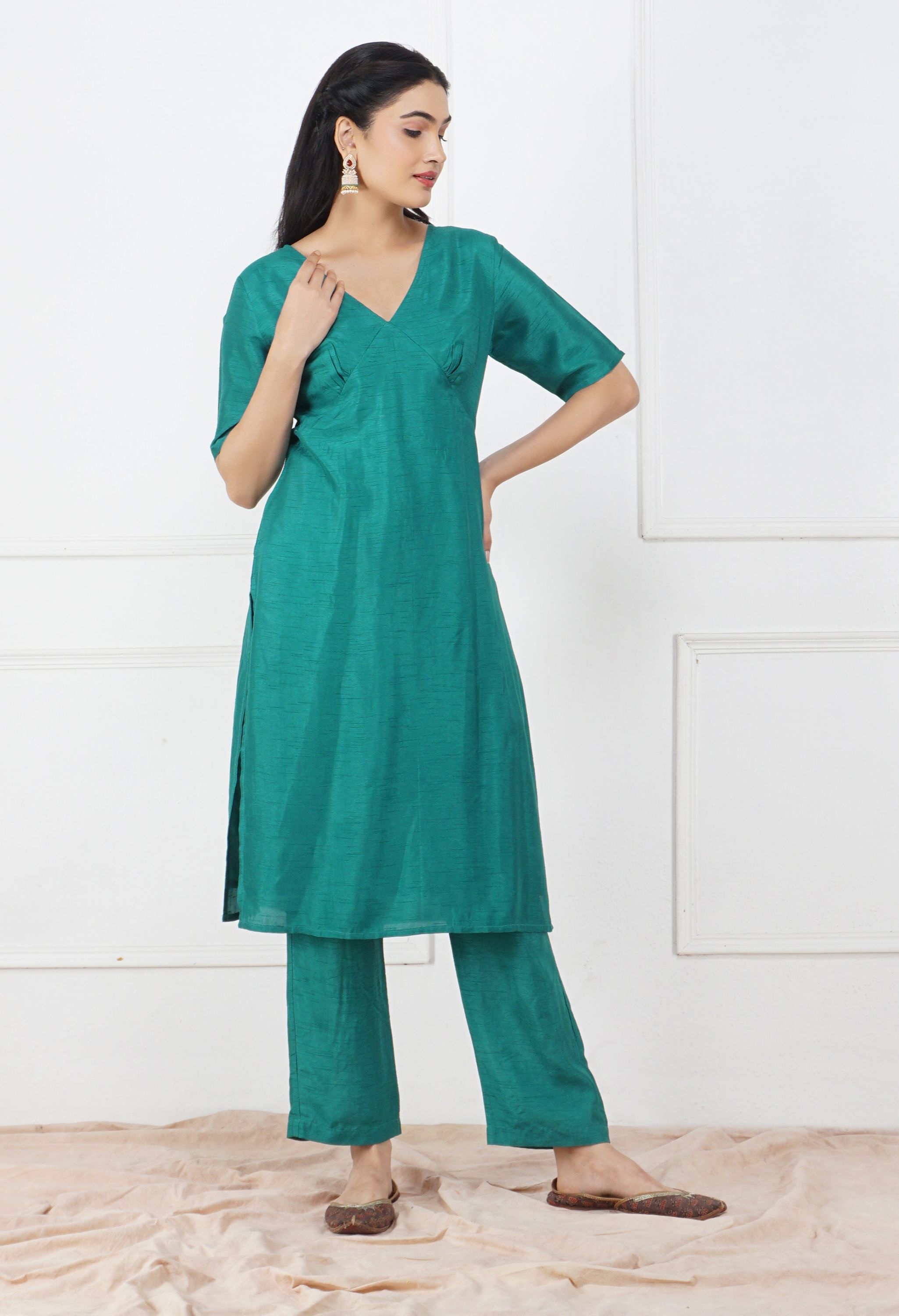 Silk Dupatta Set | Trendy Silk Kurta Sets With Dupatta Online