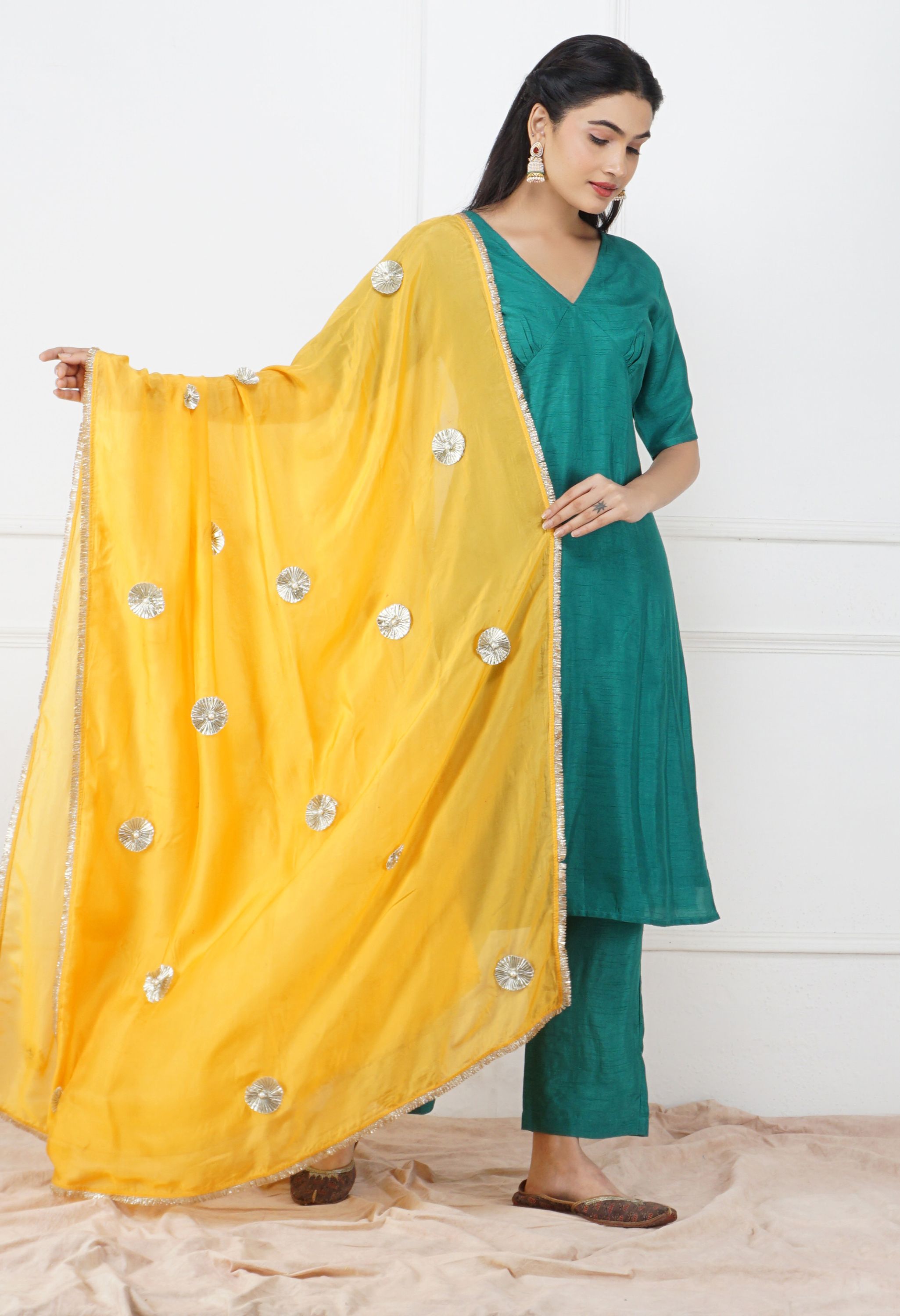 Silk Dupatta Set | Trendy Silk Kurta Sets With Dupatta Online