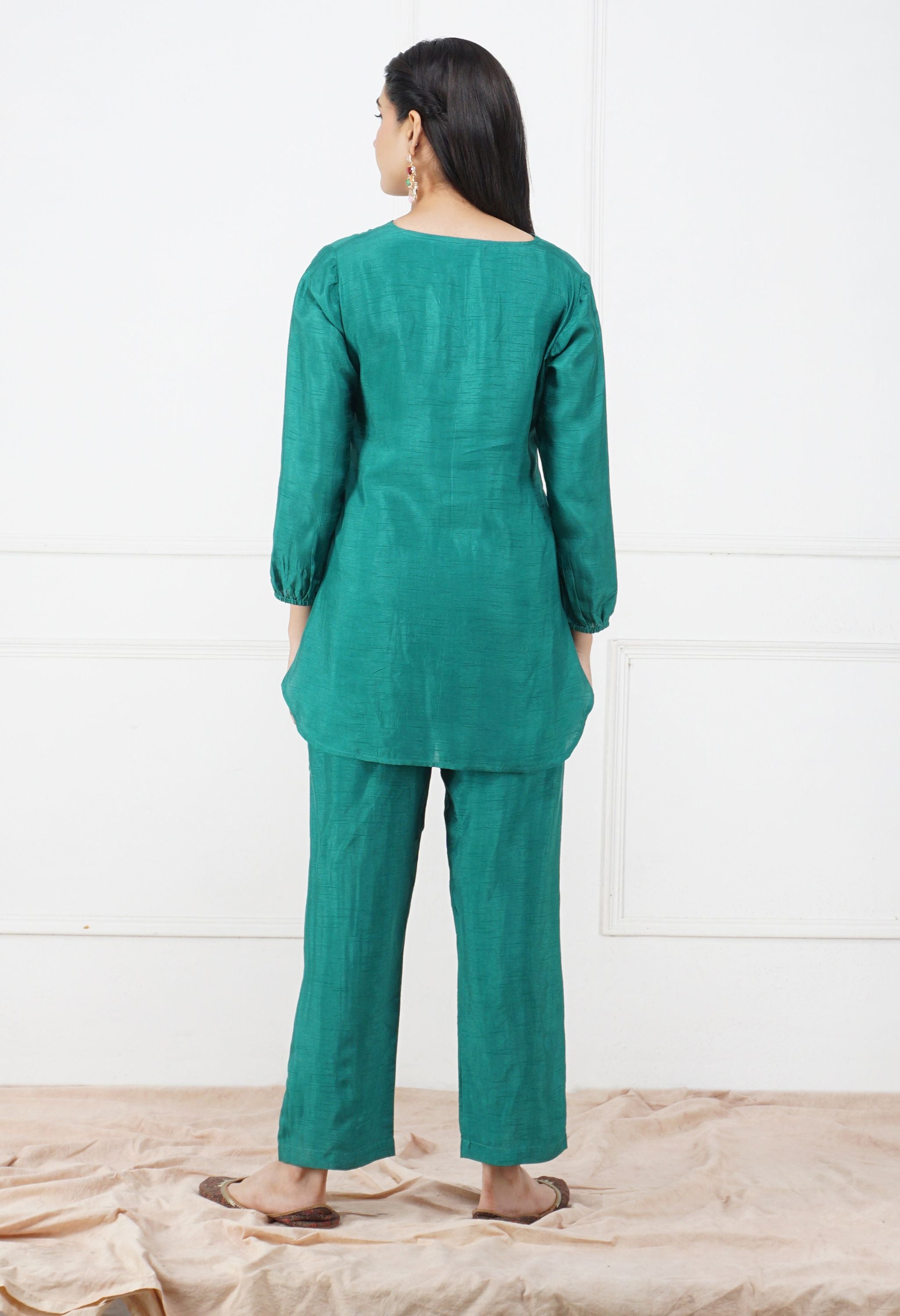 Silk Co Ord Set | Women Silk Clothing Set Online