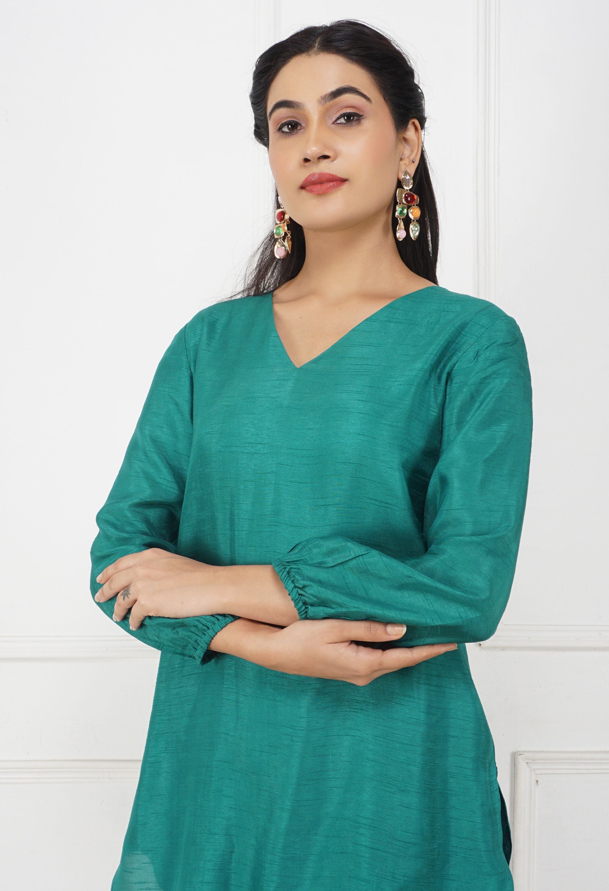 Silk Co Ord Set | Women Silk Clothing Set Online