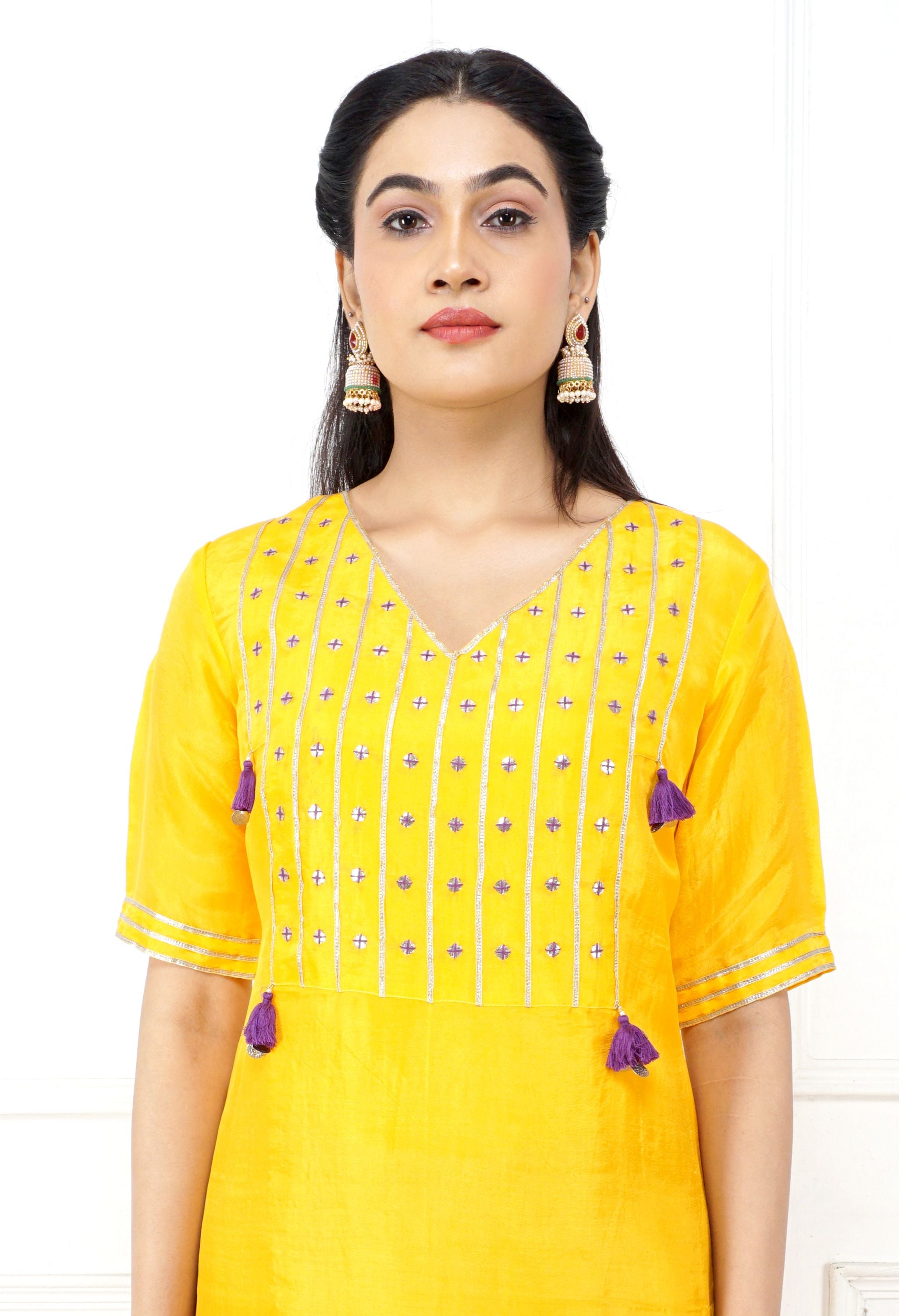 Kurta Set | Yellow Kurta Sets for Women