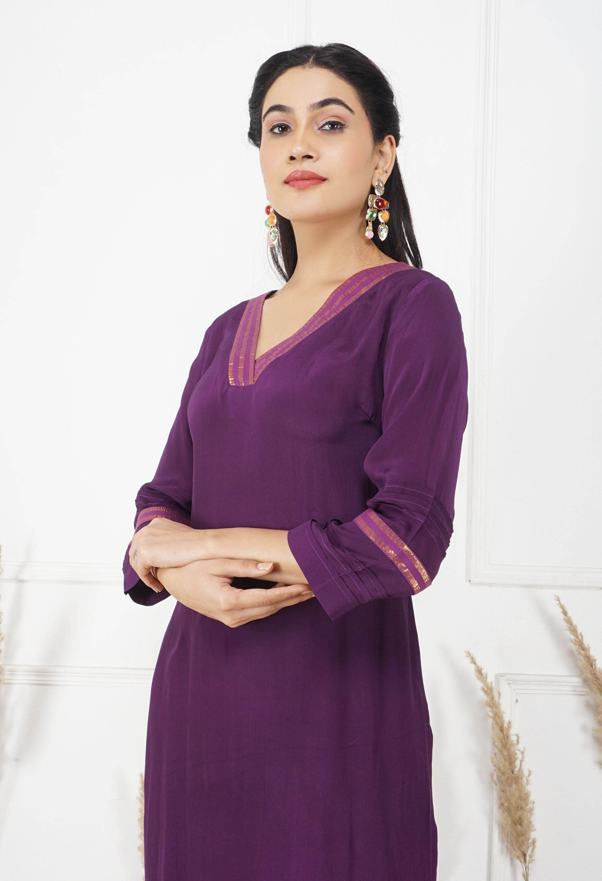 Jamuni Dupatta Set | Purple Womens Ethnic Sets