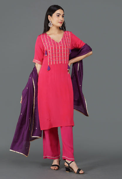 crepe-gulabi-jamuni-dupatta-set-|-pink-crepe-dupatta-set