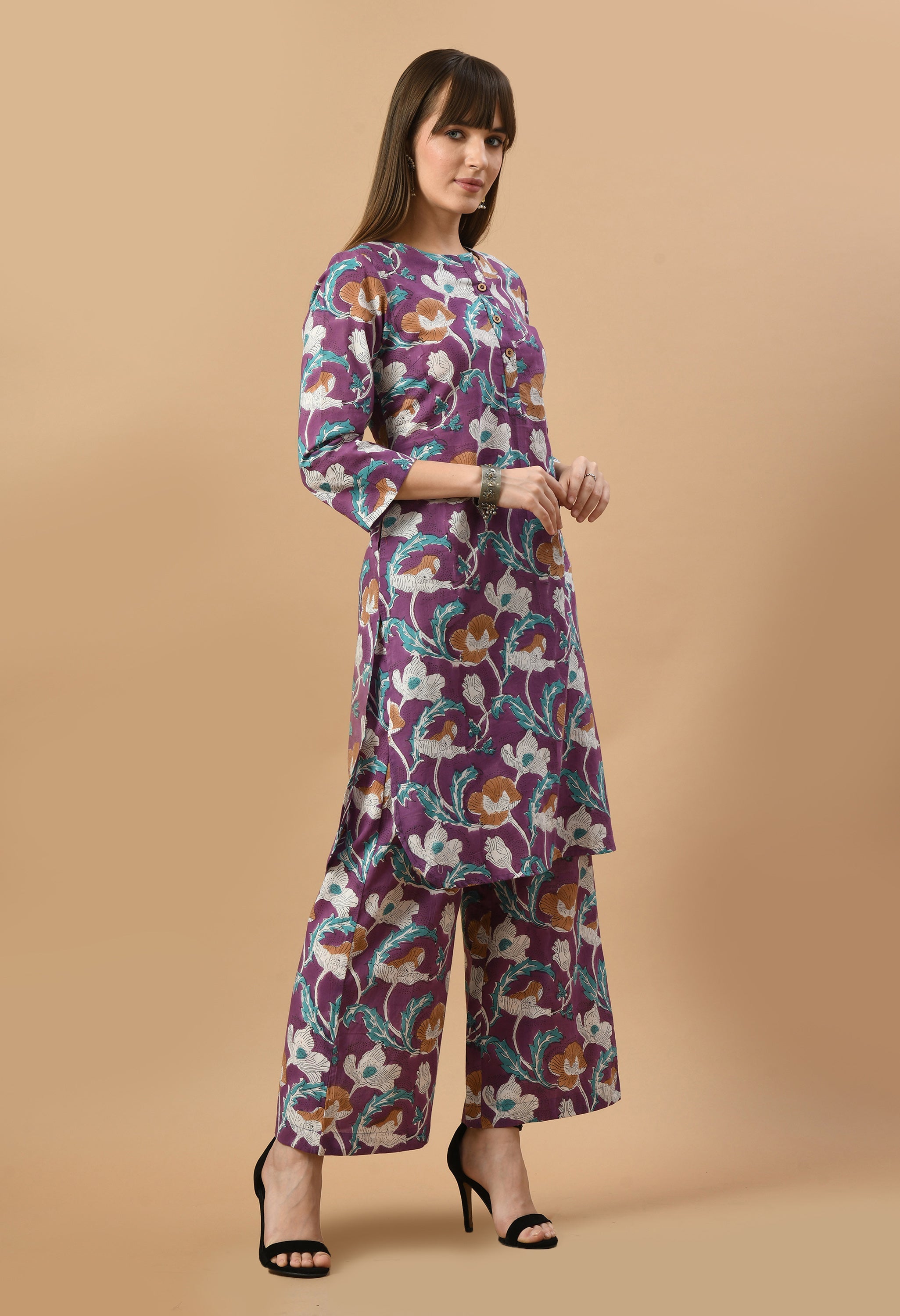 dahlia-hand-block-kurta-set