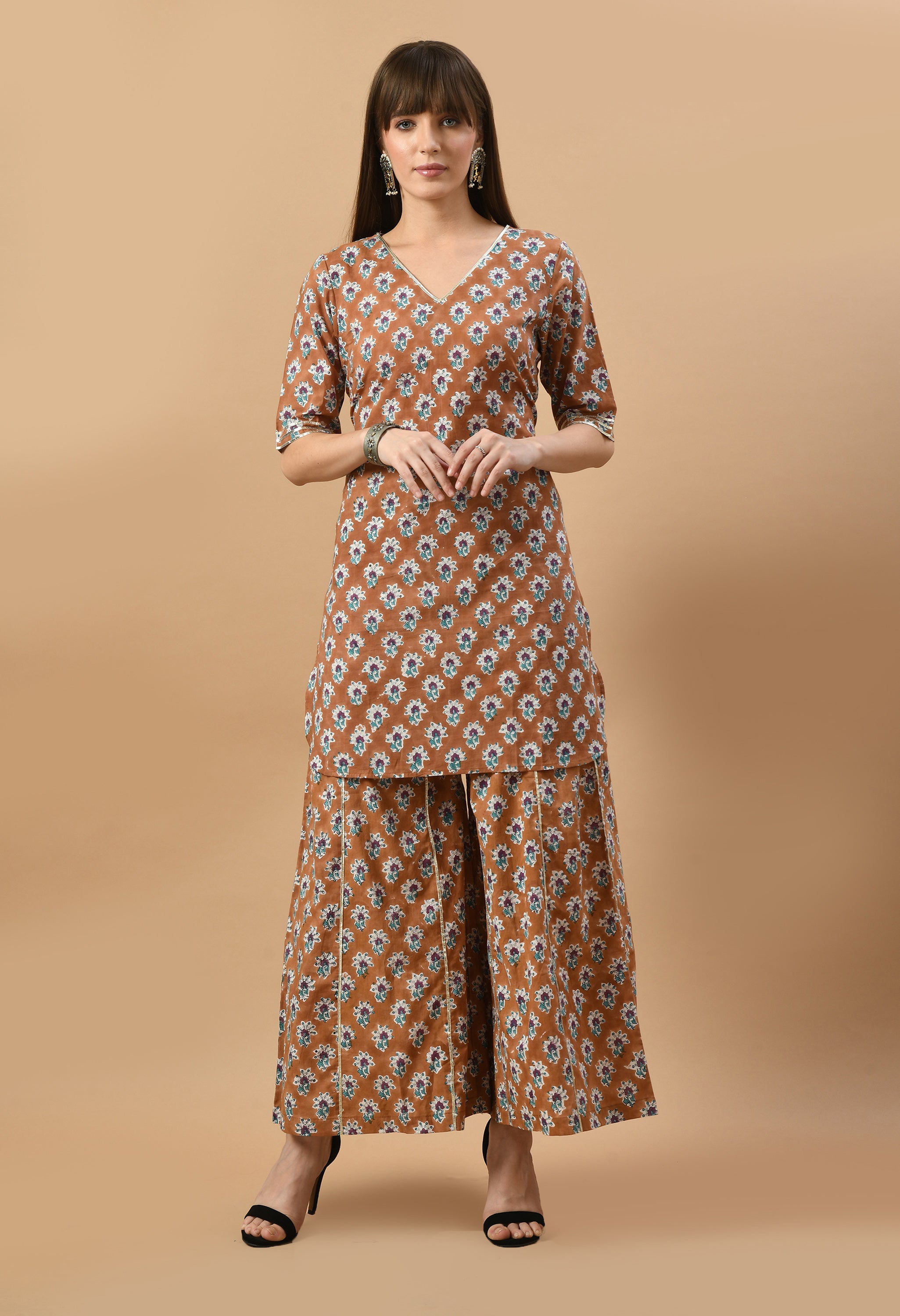 bagru-hand-block-kurta-set