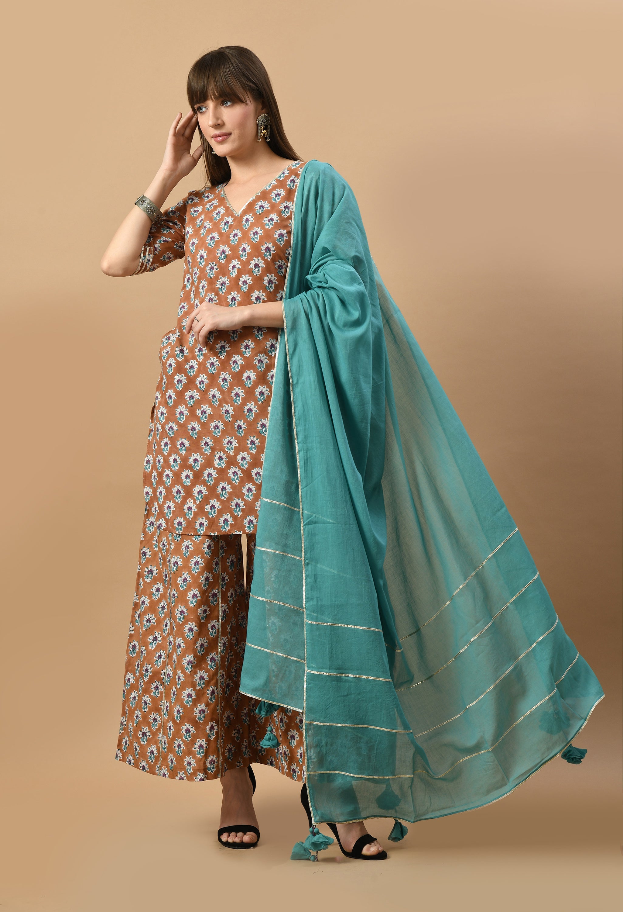 bagru-hand-block-kurta-set