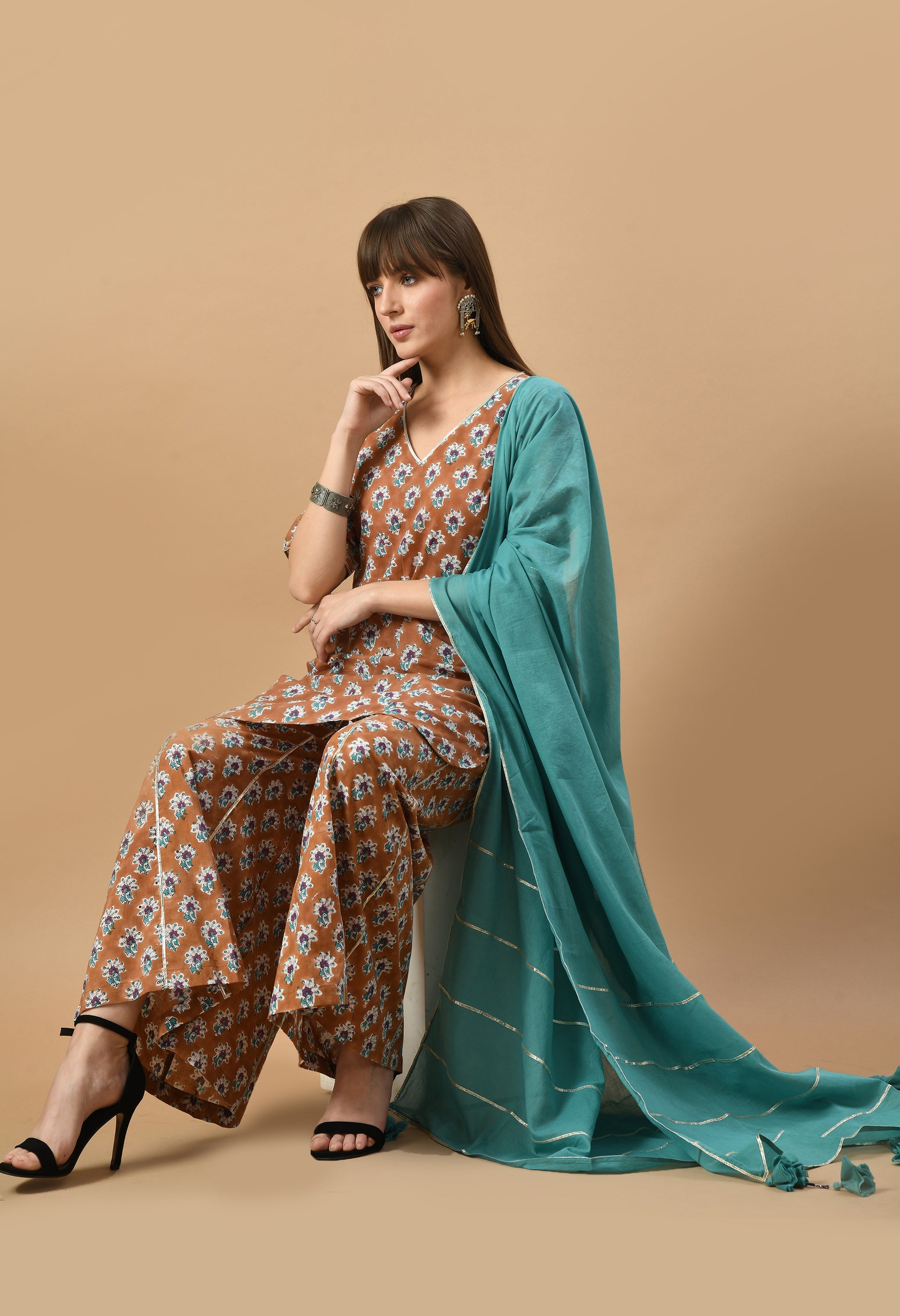 bagru-hand-block-kurta-set