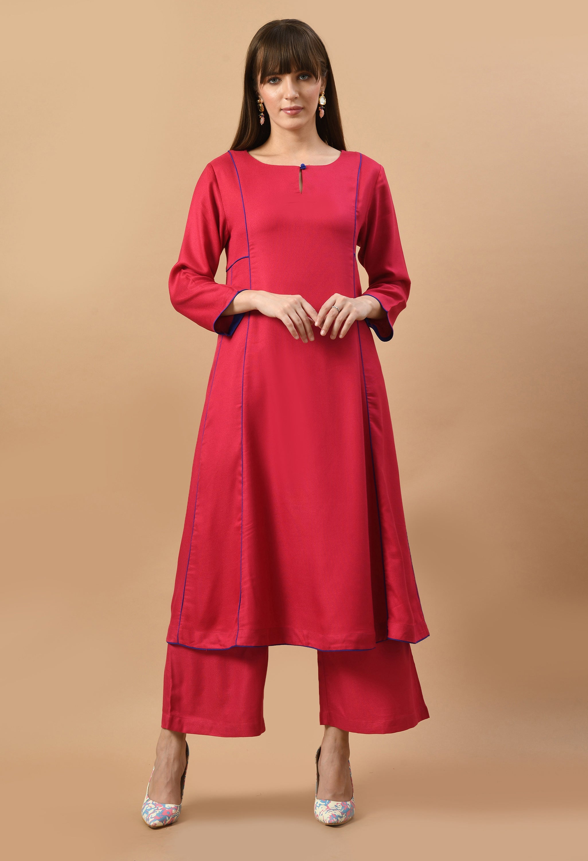 gulabi-rang-pnel-kurta-set