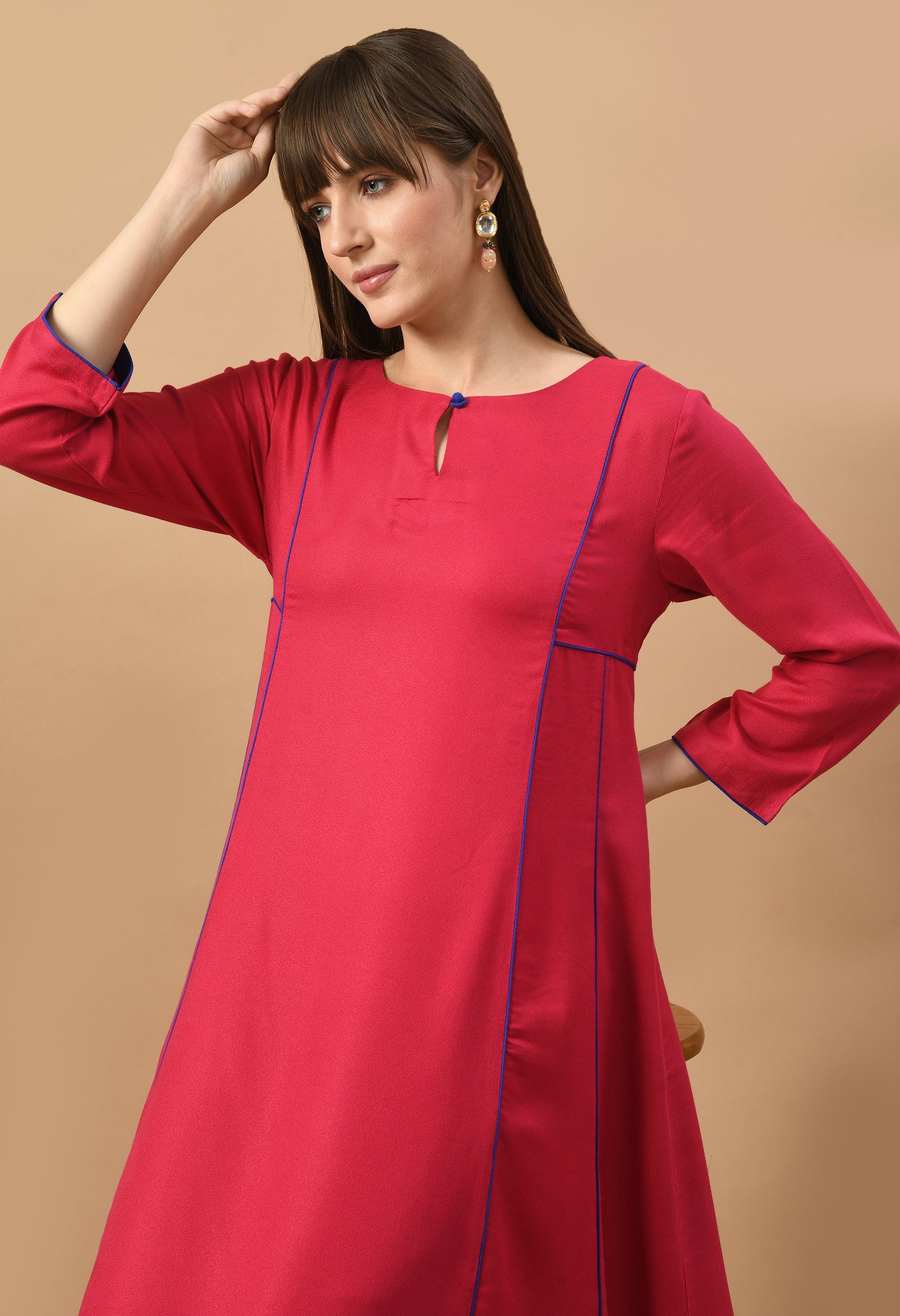 gulabi-rang-pnel-kurta-set