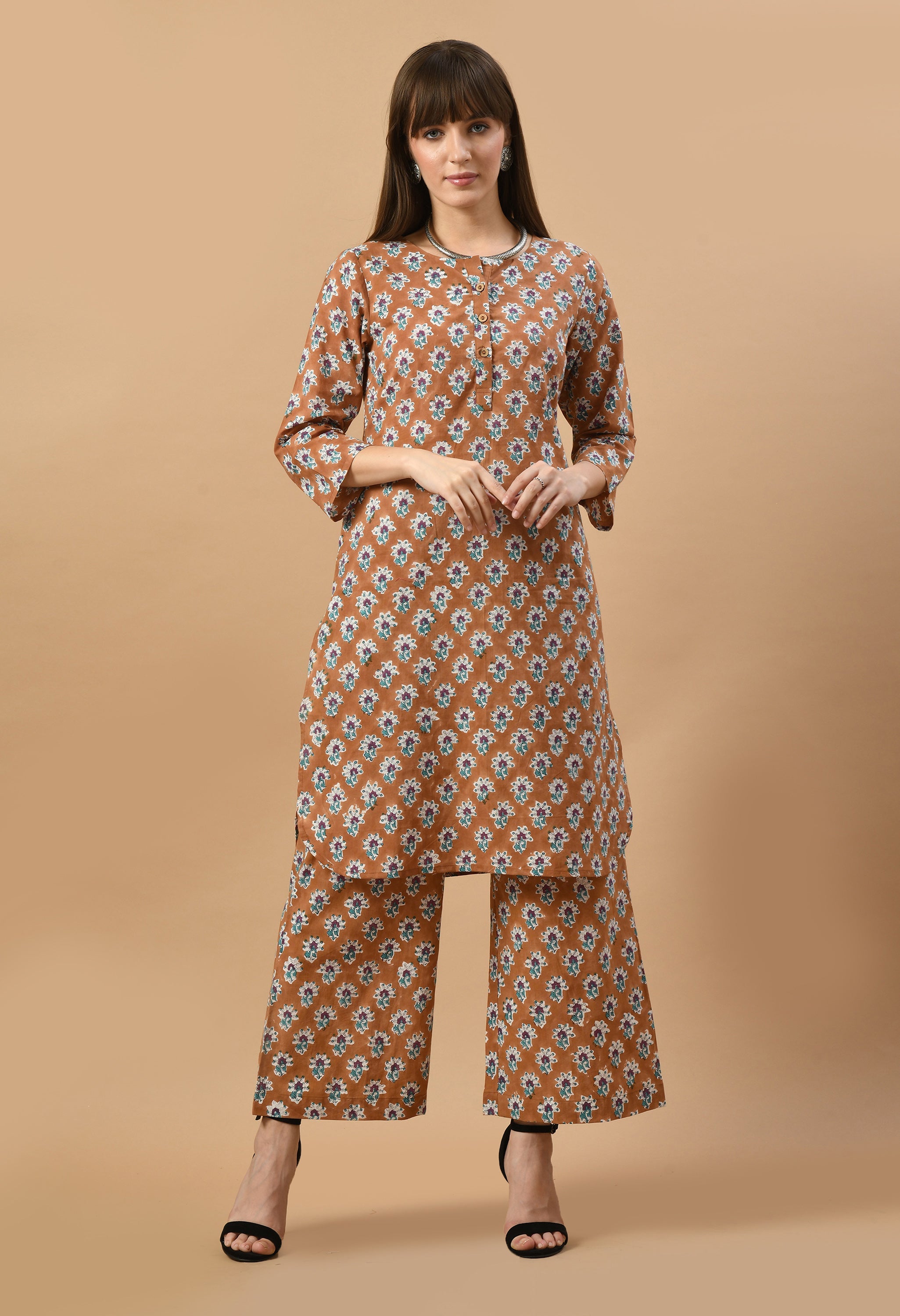 bagru-buti-hand-block-cotton-kurta-set