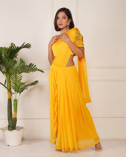 raag-prestich-saree-set-|-yellow-pre-draped-sarees-for-women