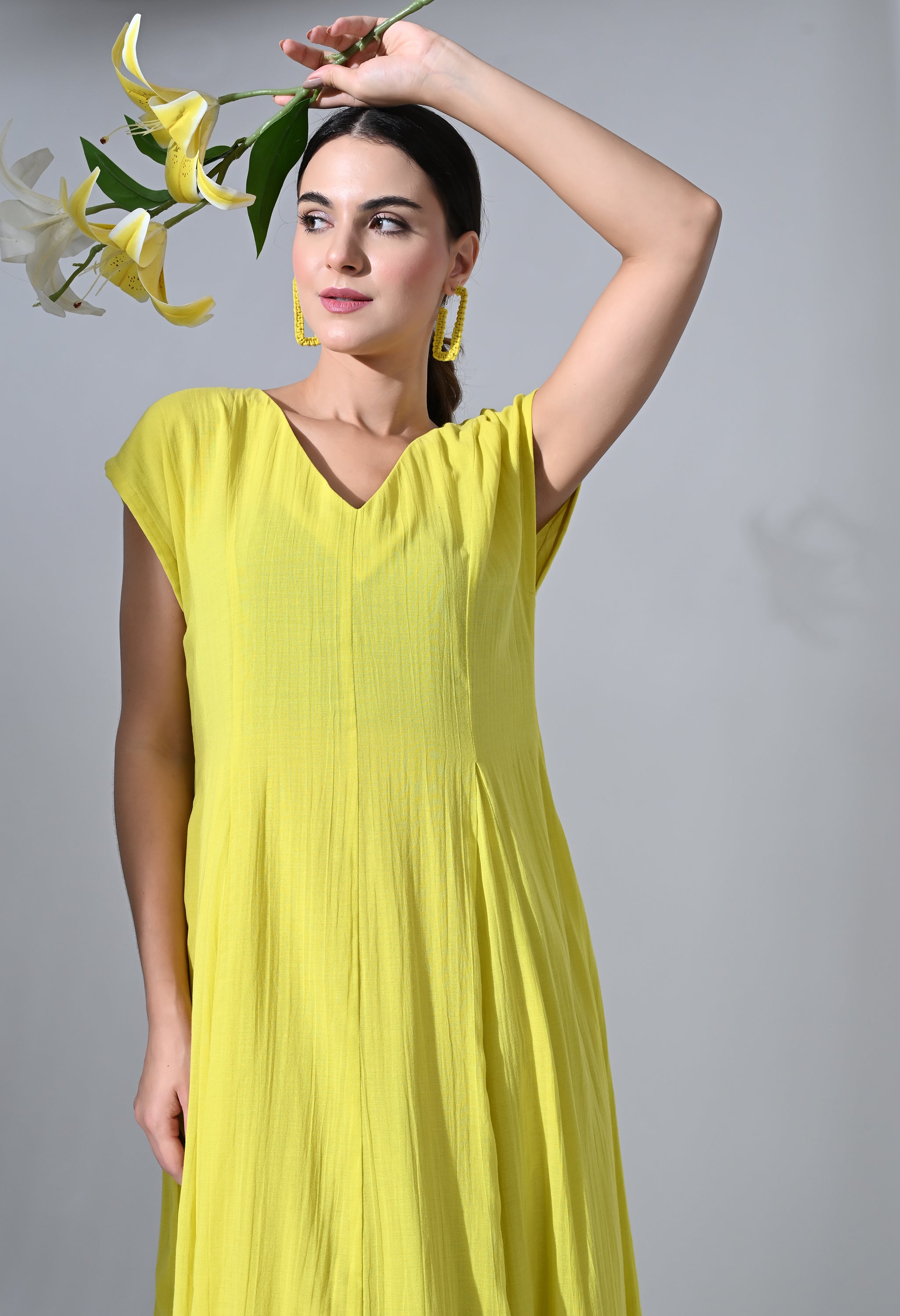 YELLOW LILLY DRESS