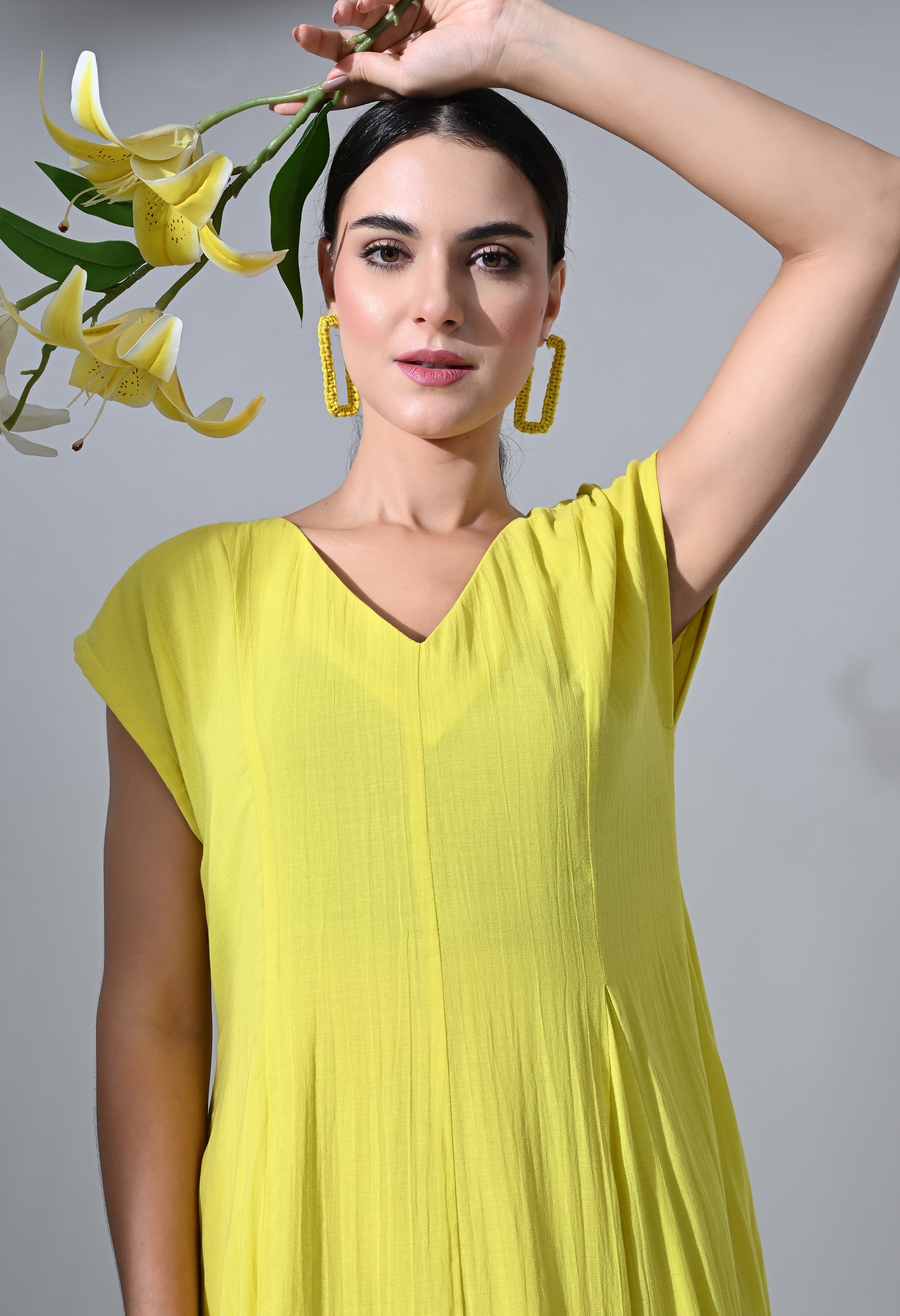 YELLOW LILLY DRESS