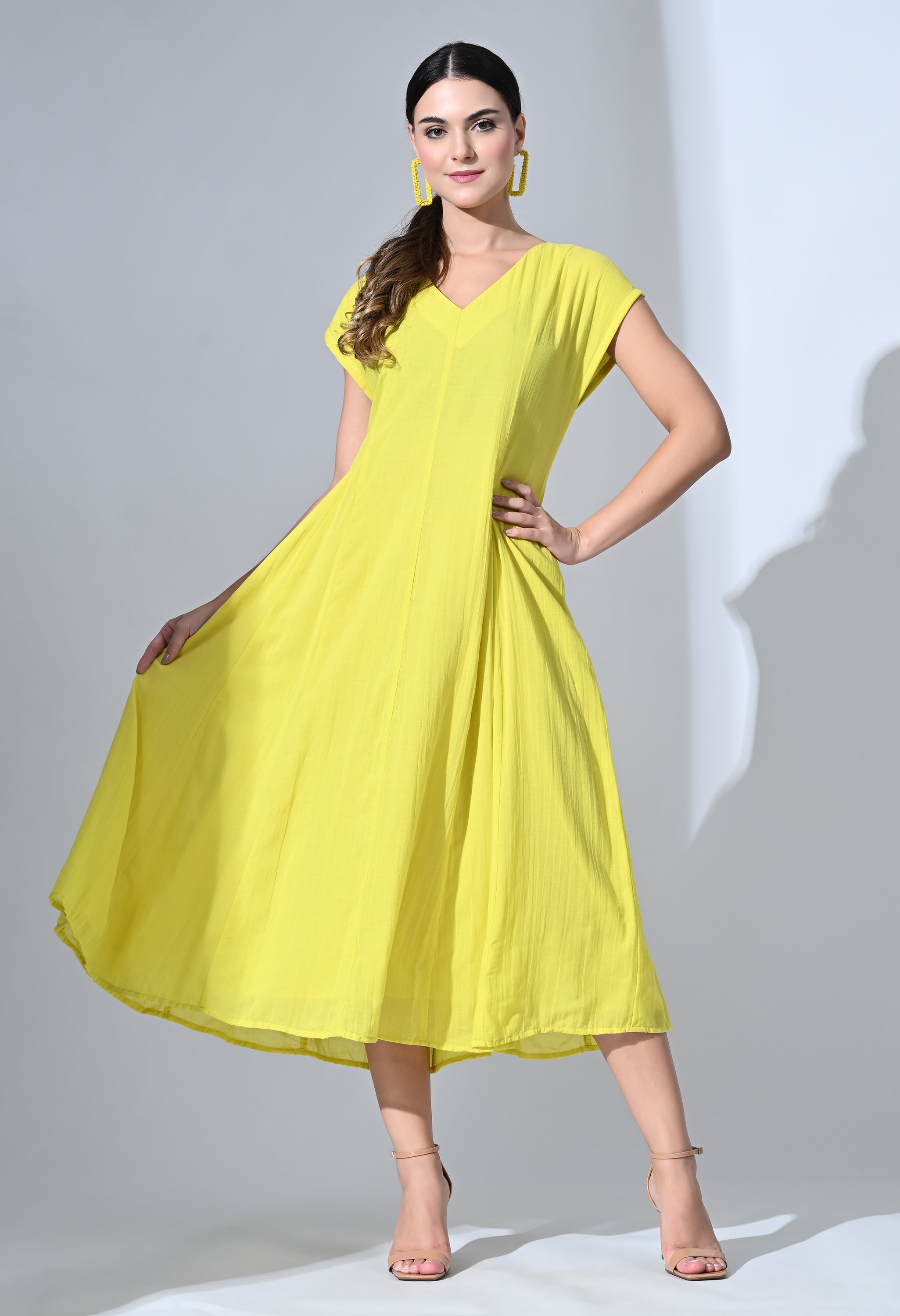 YELLOW LILLY DRESS