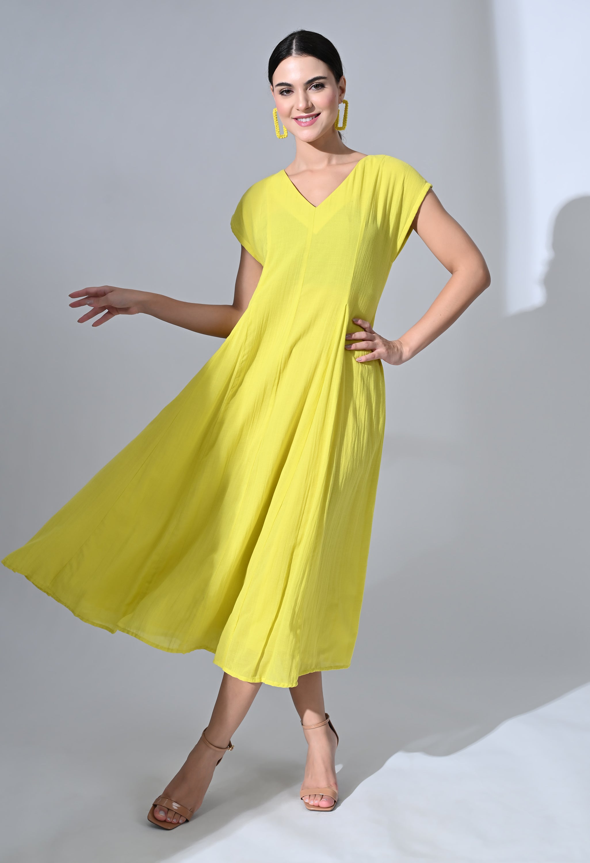 YELLOW LILLY DRESS