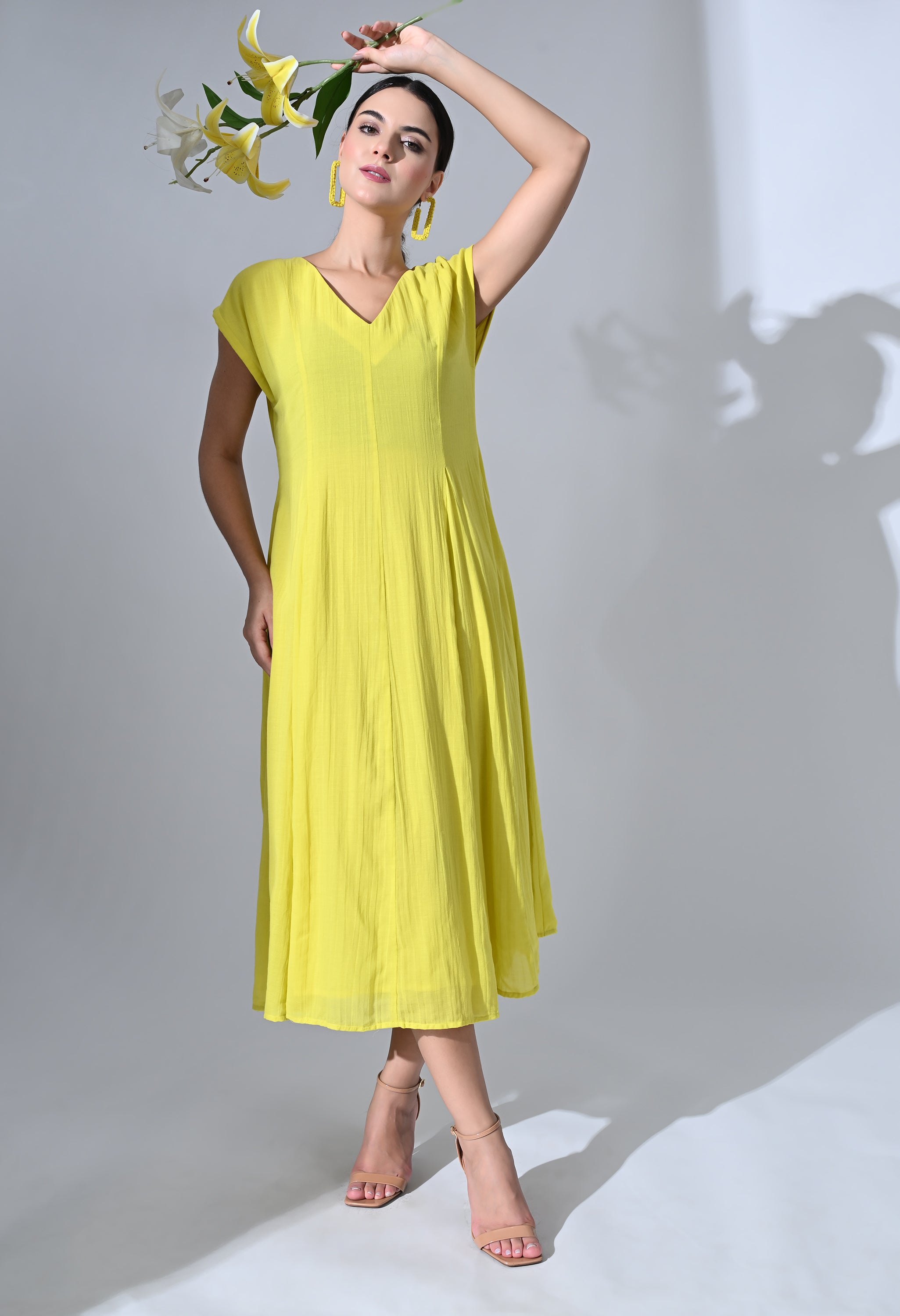 YELLOW LILLY DRESS