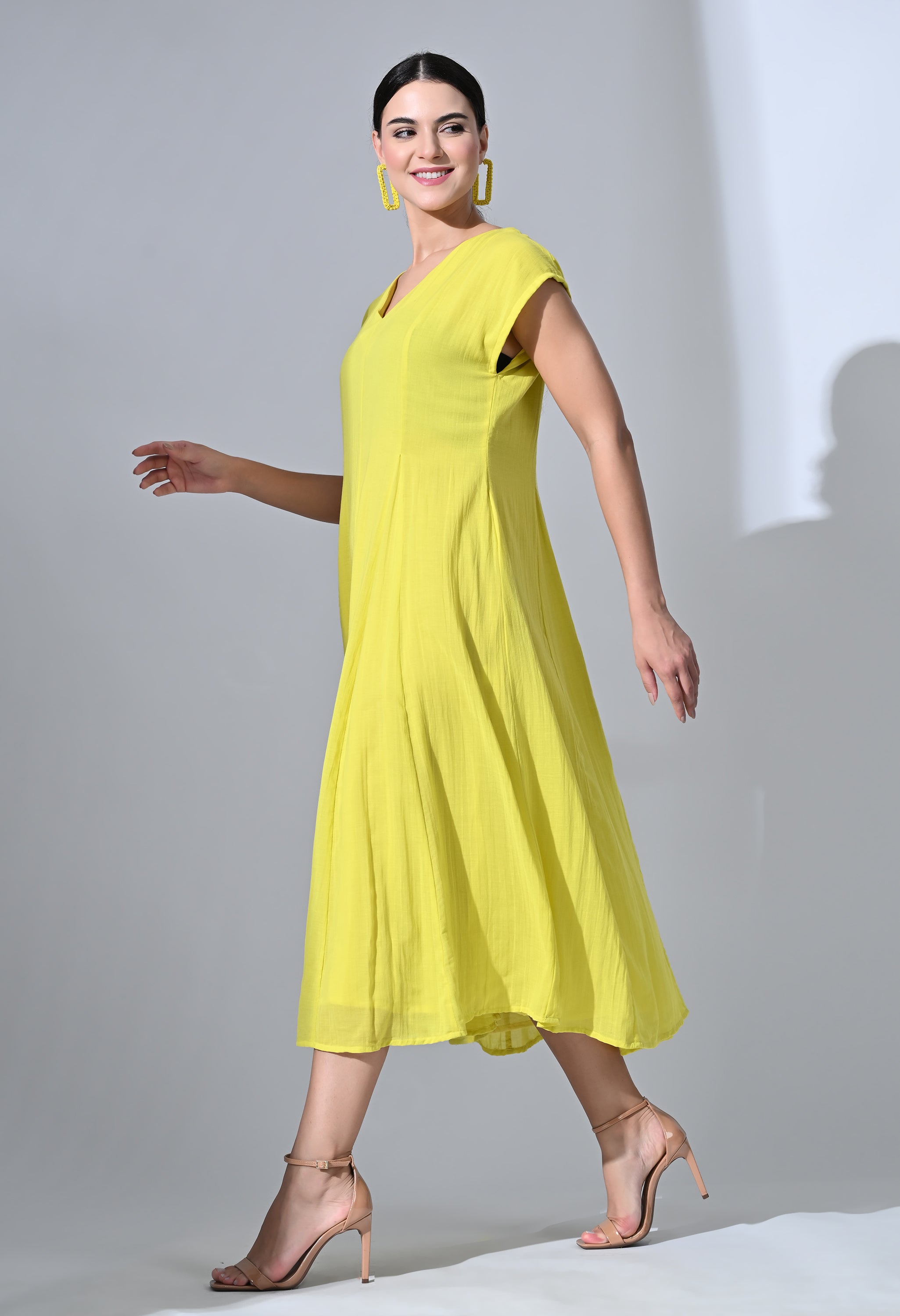 YELLOW LILLY DRESS