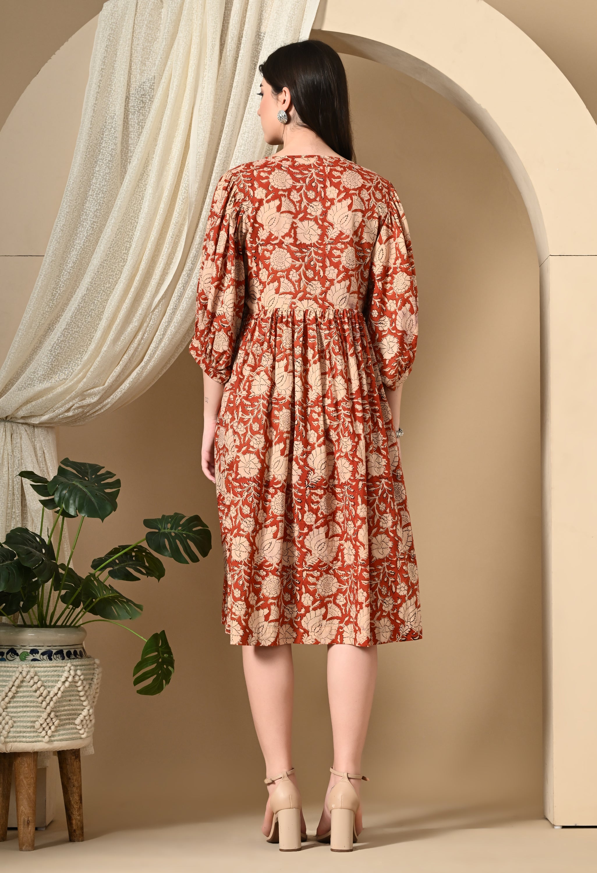 KUSH HANDBLOCK DRESS