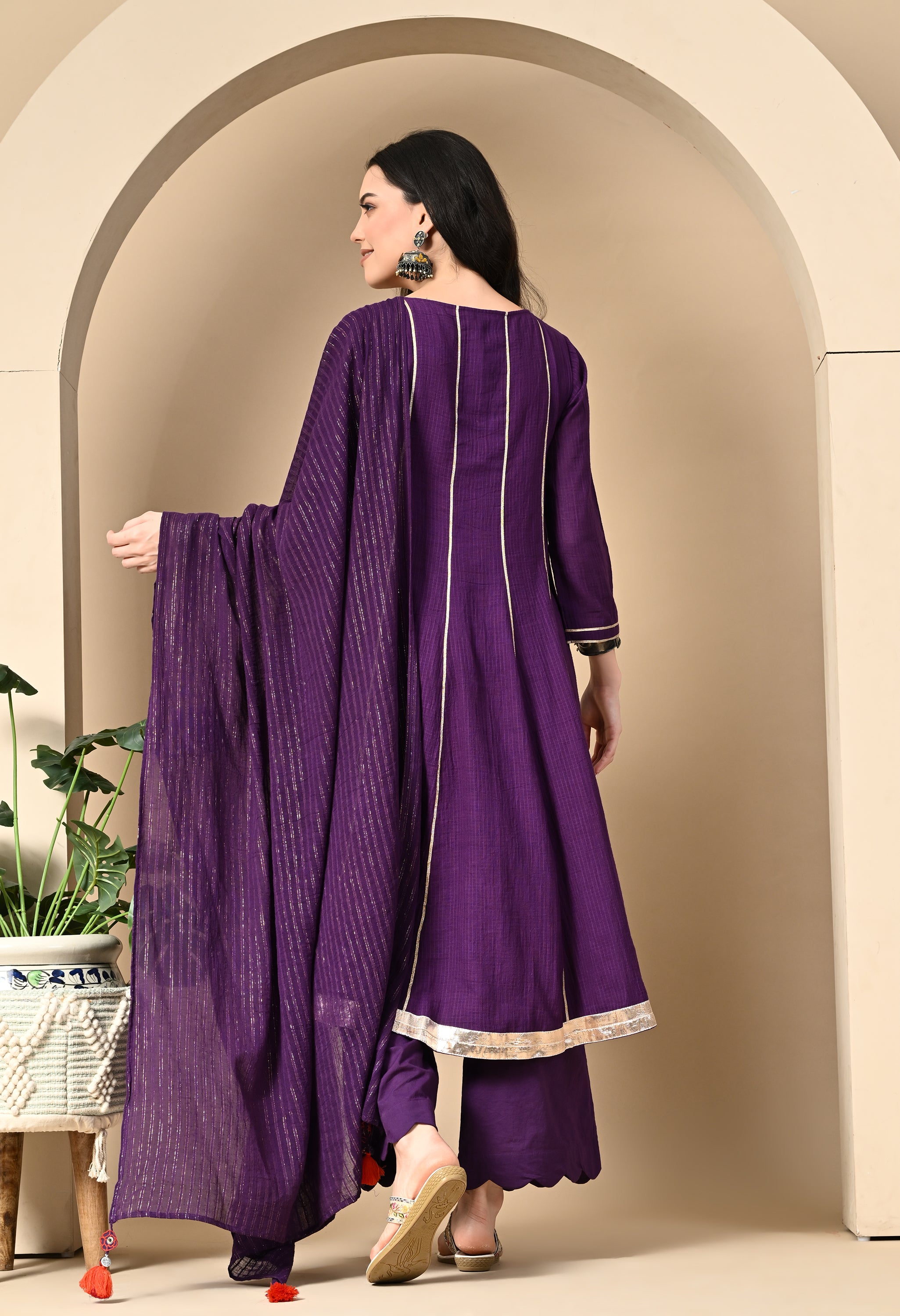 NOORANI JAUMNI DORIYA KURTA SET