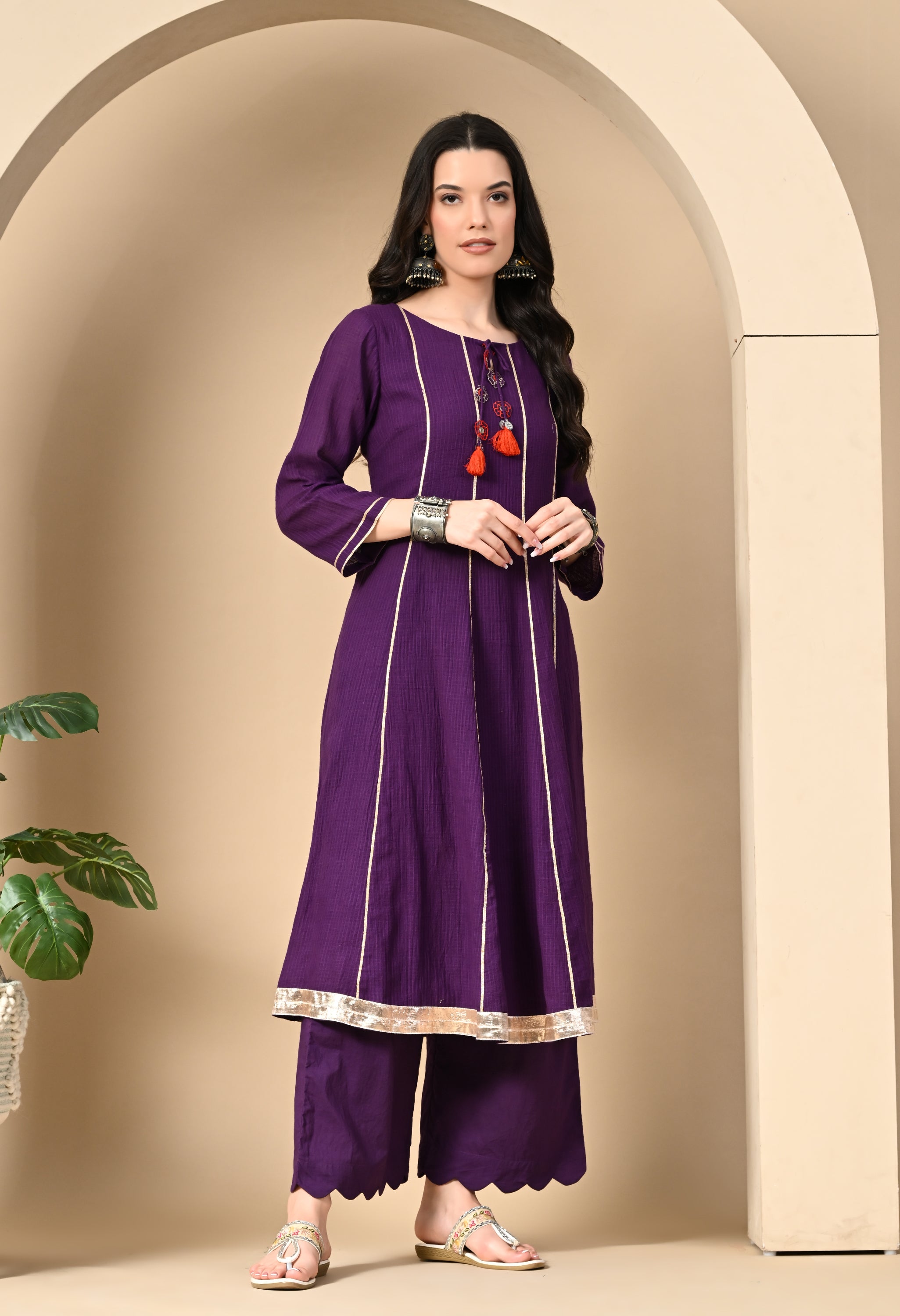 NOORANI JAUMNI DORIYA KURTA SET