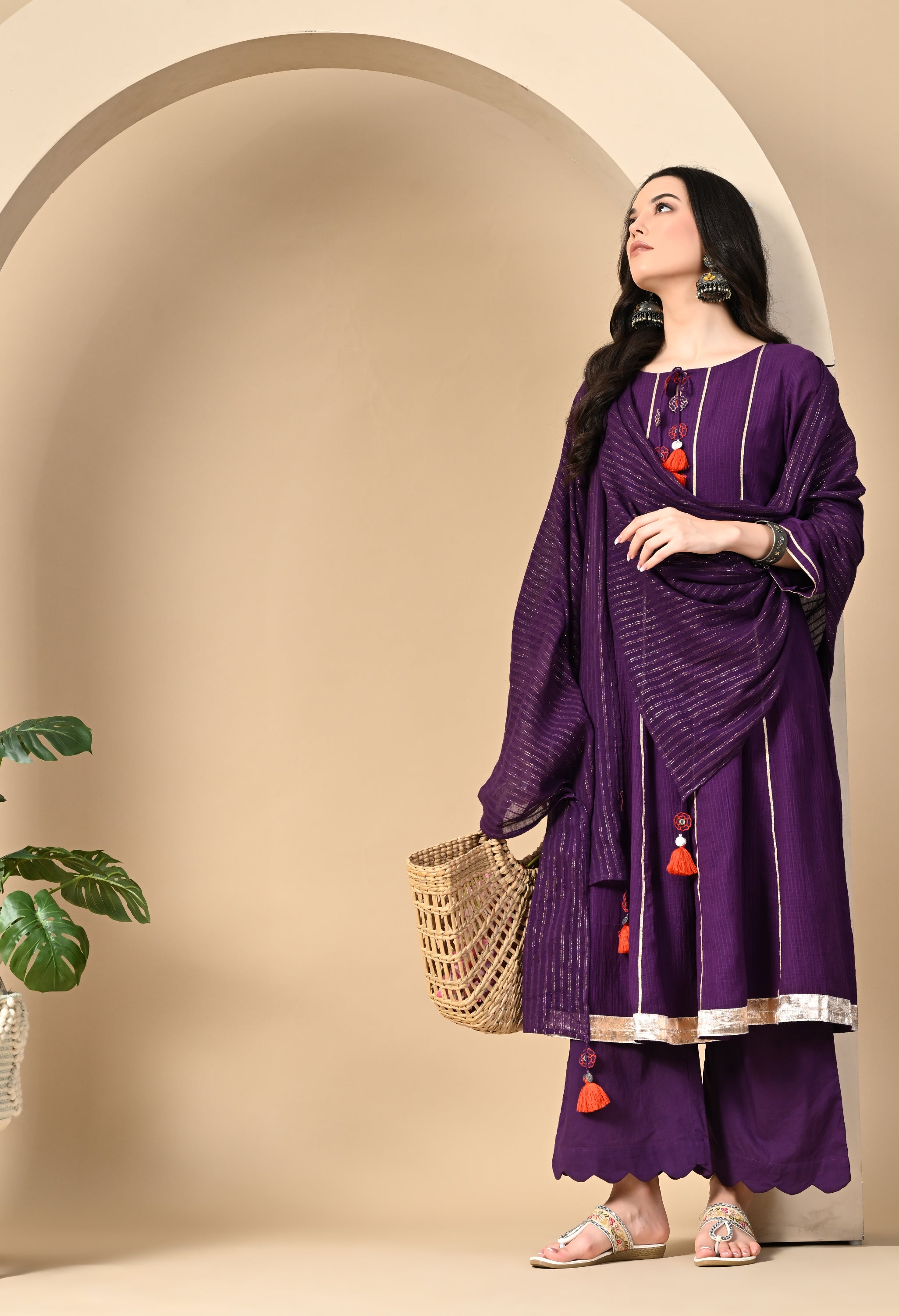 NOORANI JAUMNI DORIYA KURTA SET