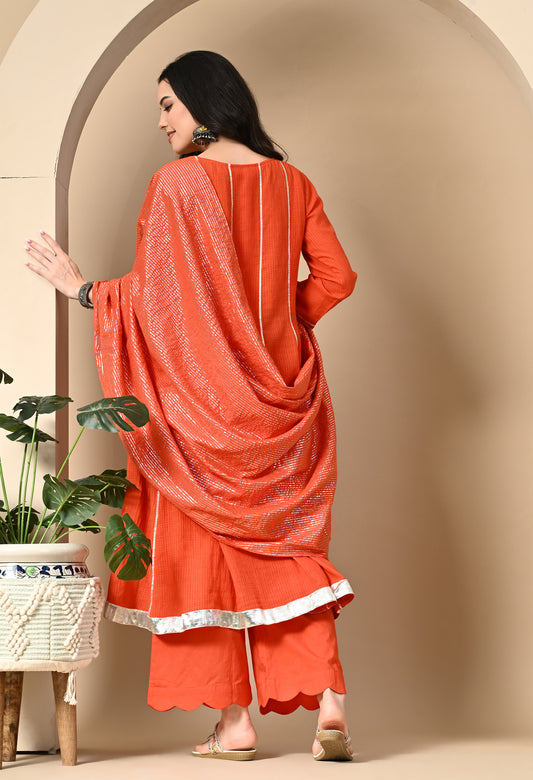 aabha-orange-kotta-doriya-kurta-set