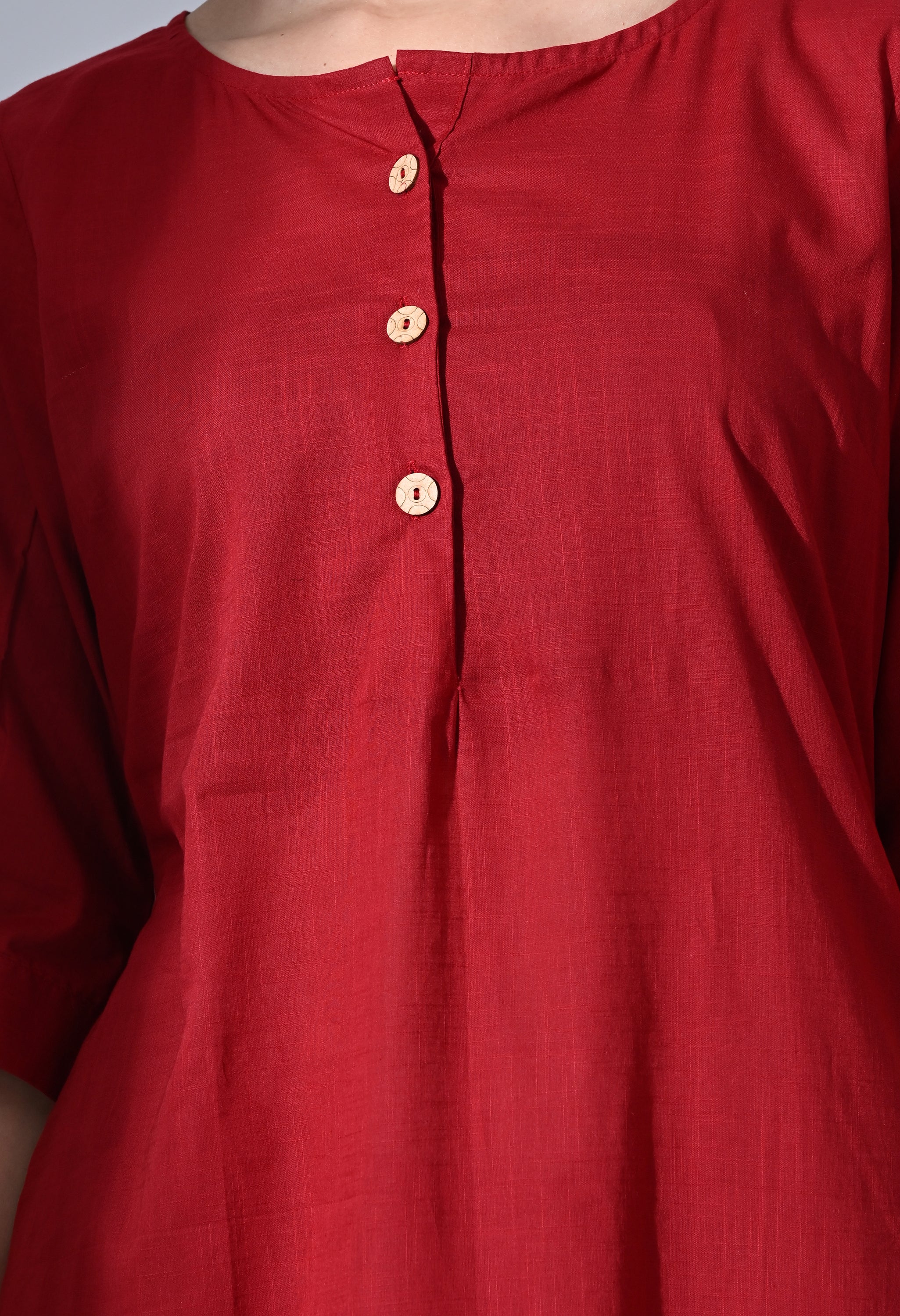 RED BEAUTY KURTA SET
