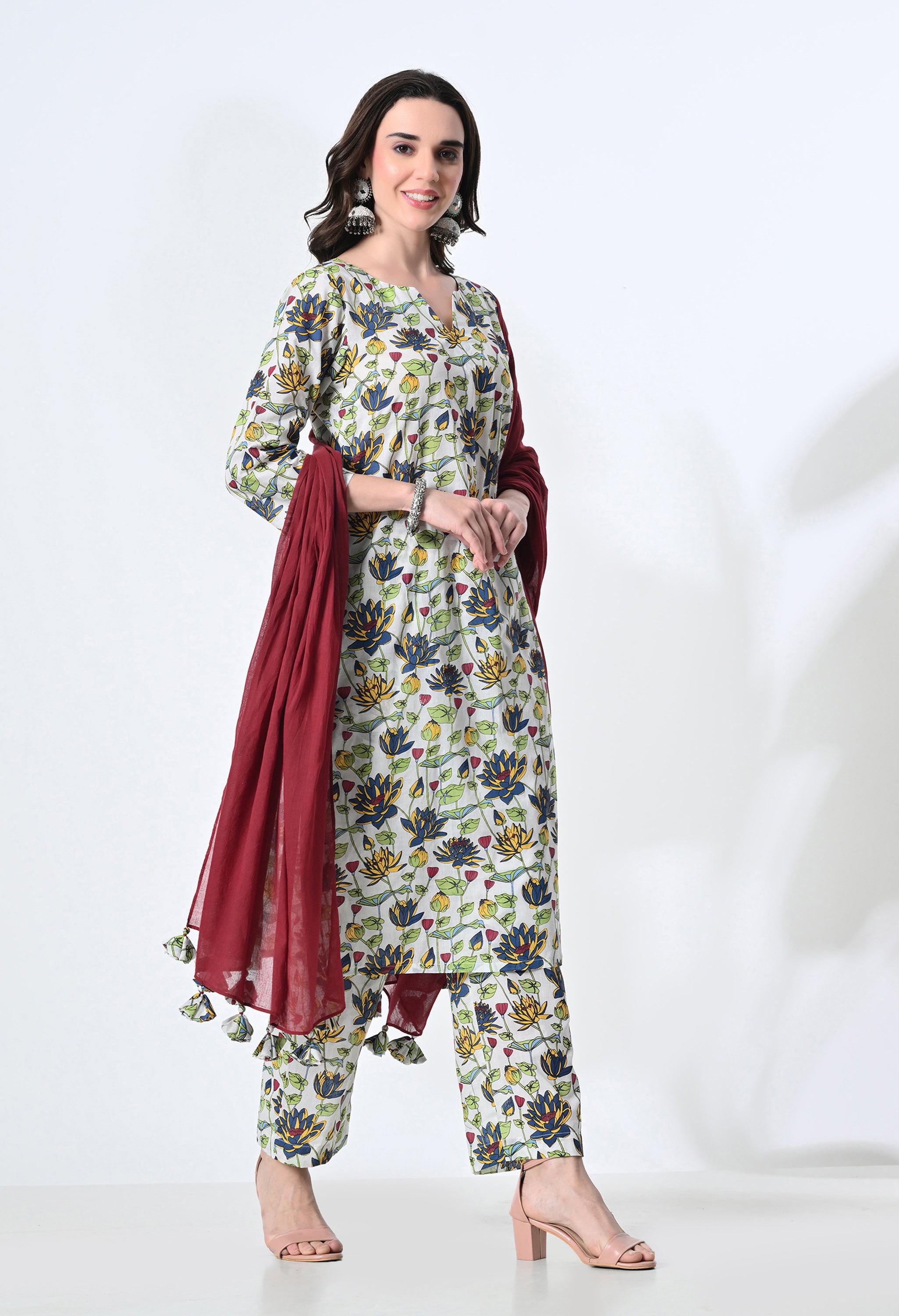 GULSHAN HANDBLOCK KURTA SET