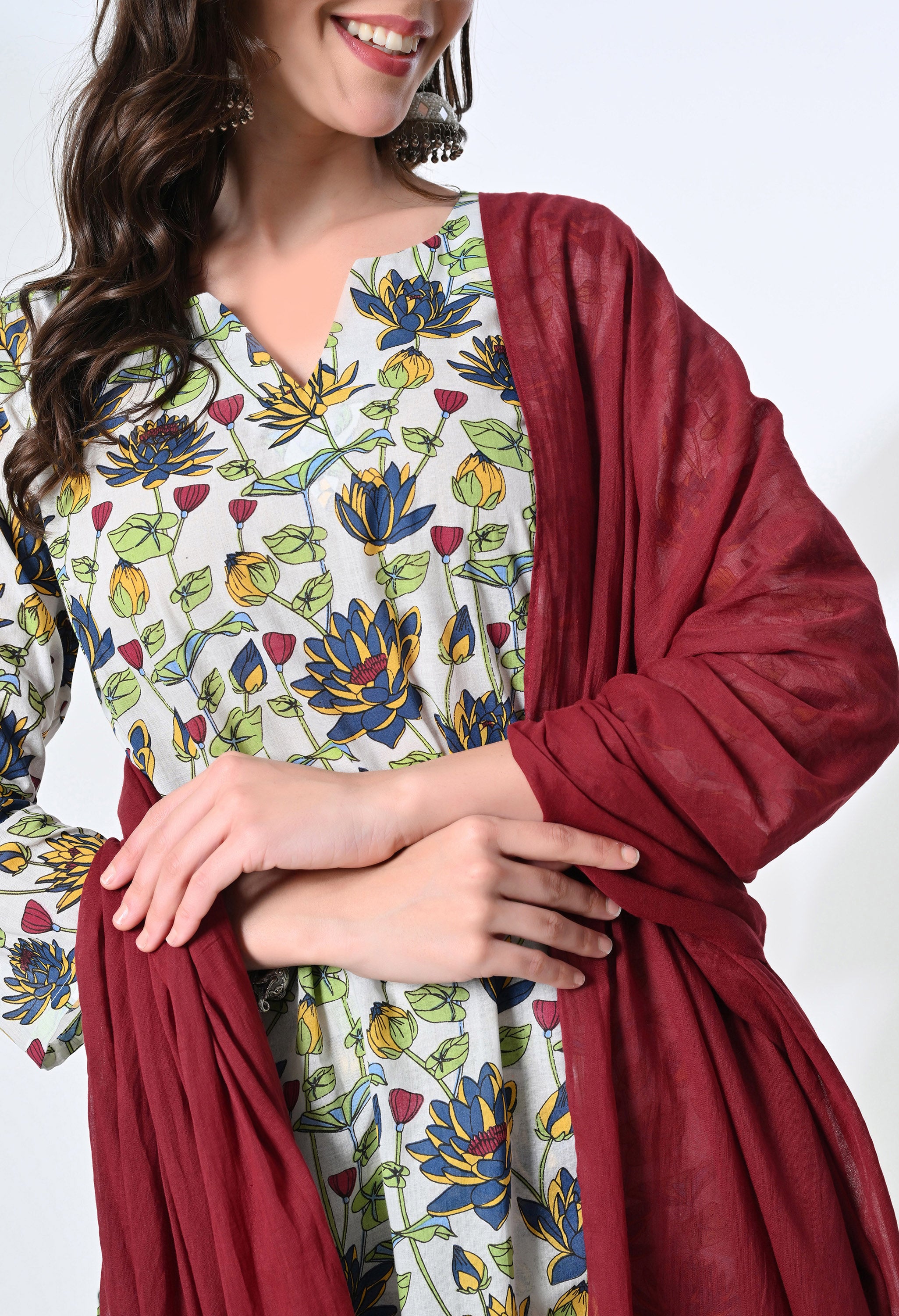 GULSHAN HANDBLOCK KURTA SET