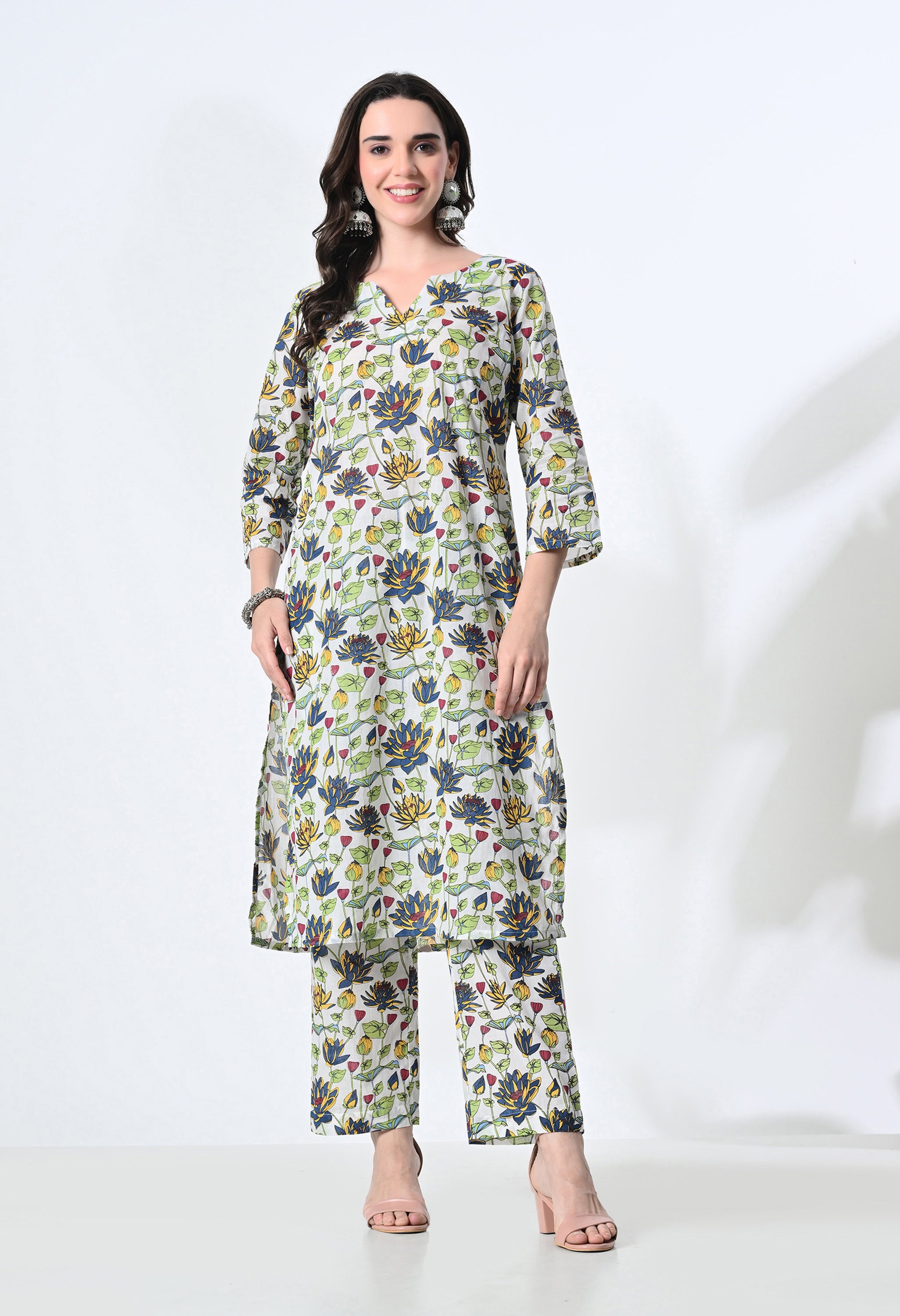 GULSHAN HANDBLOCK KURTA SET