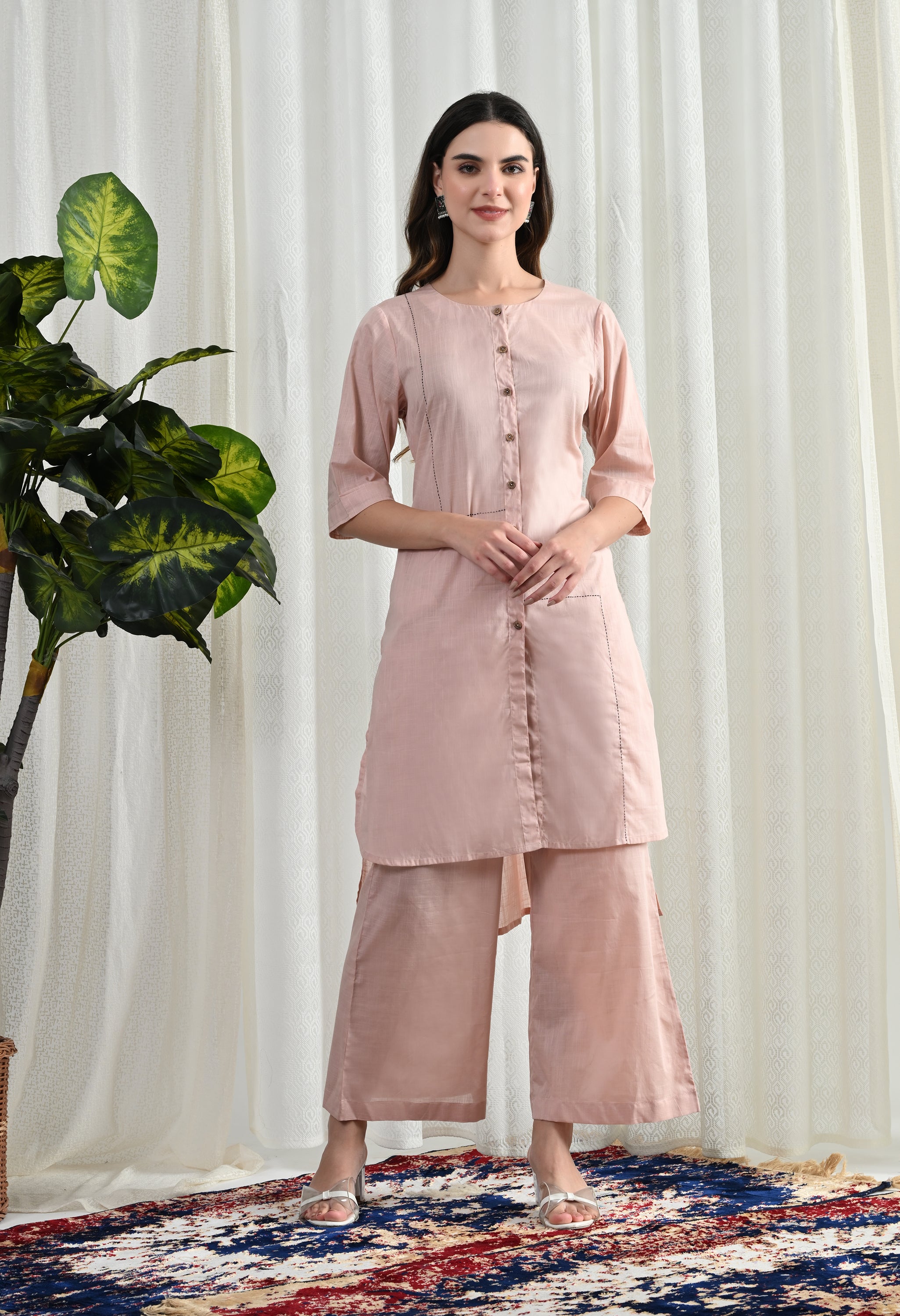 MUD NUT COTTON  KURTA SET