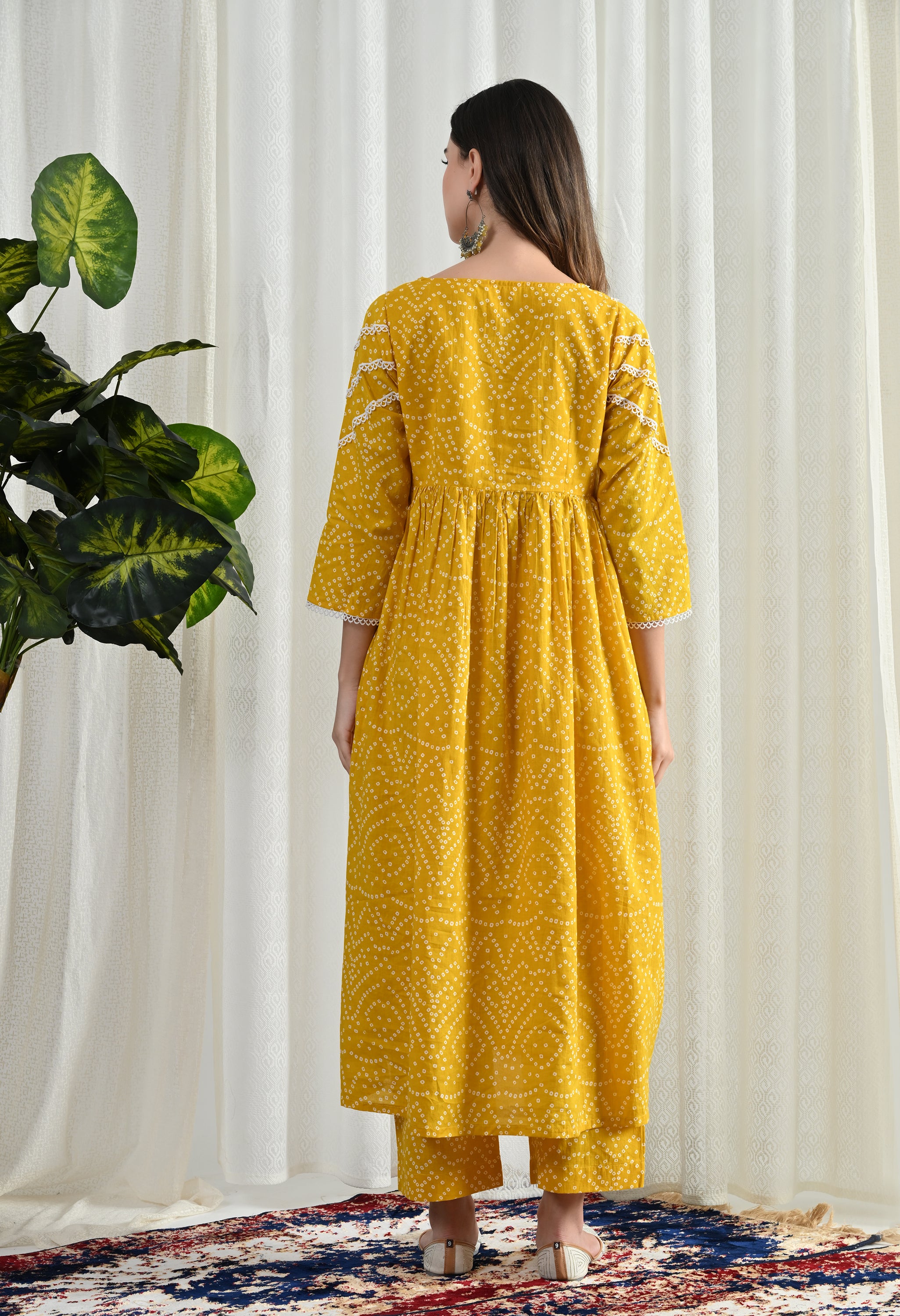 BINDIYA HANDBLOCK KURTA SET