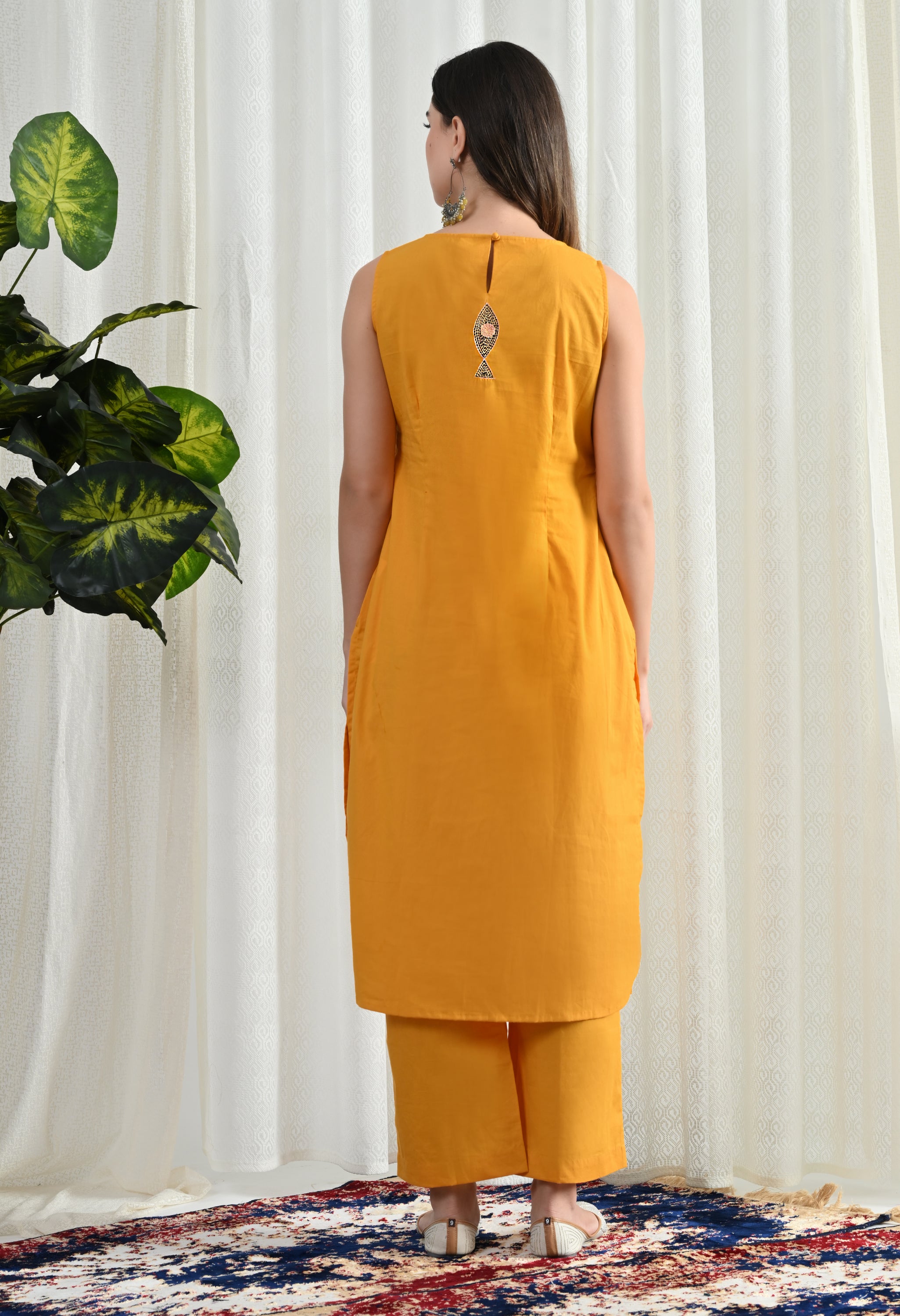 YEELOW FISH KURTA SET