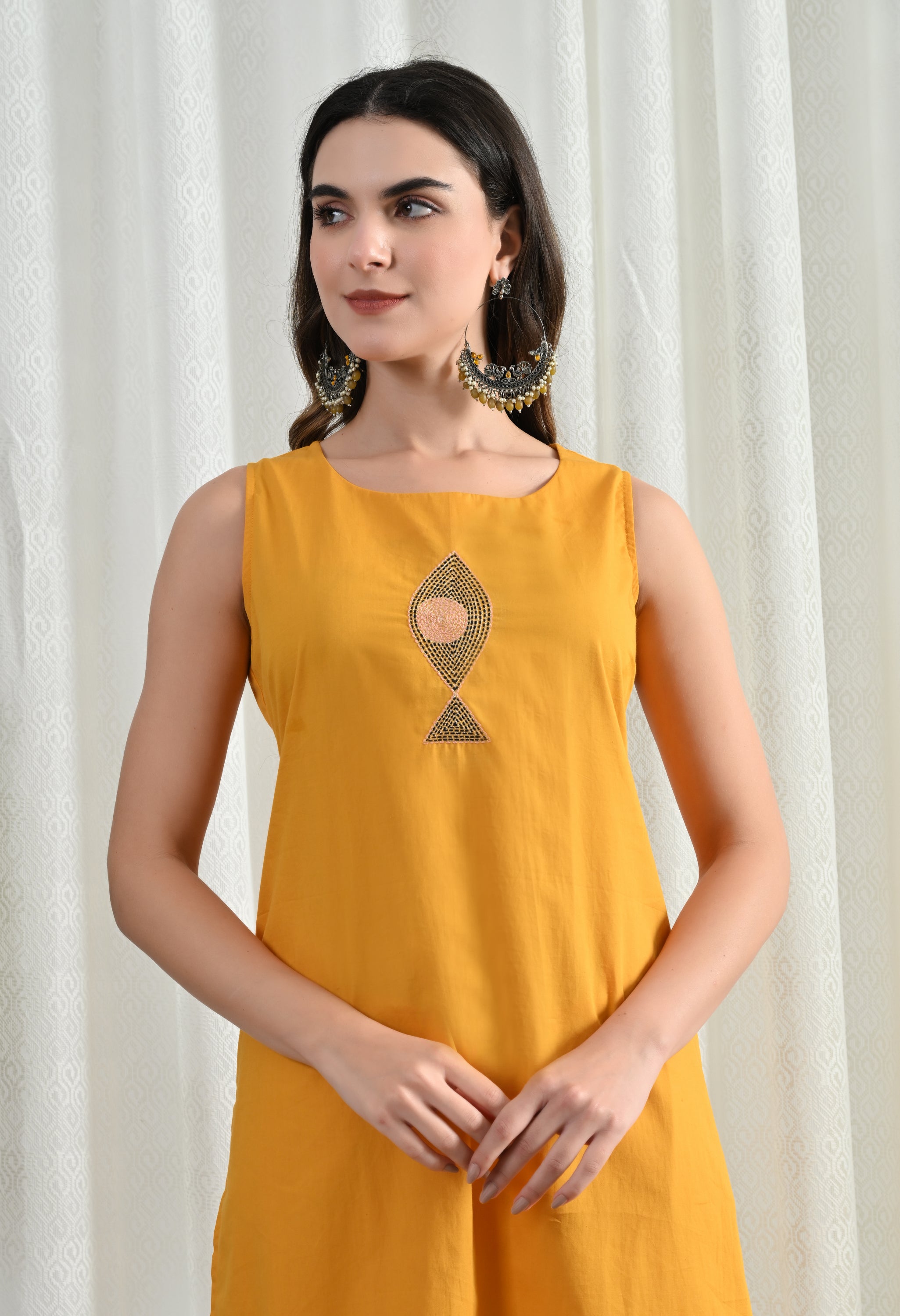 YEELOW FISH KURTA SET