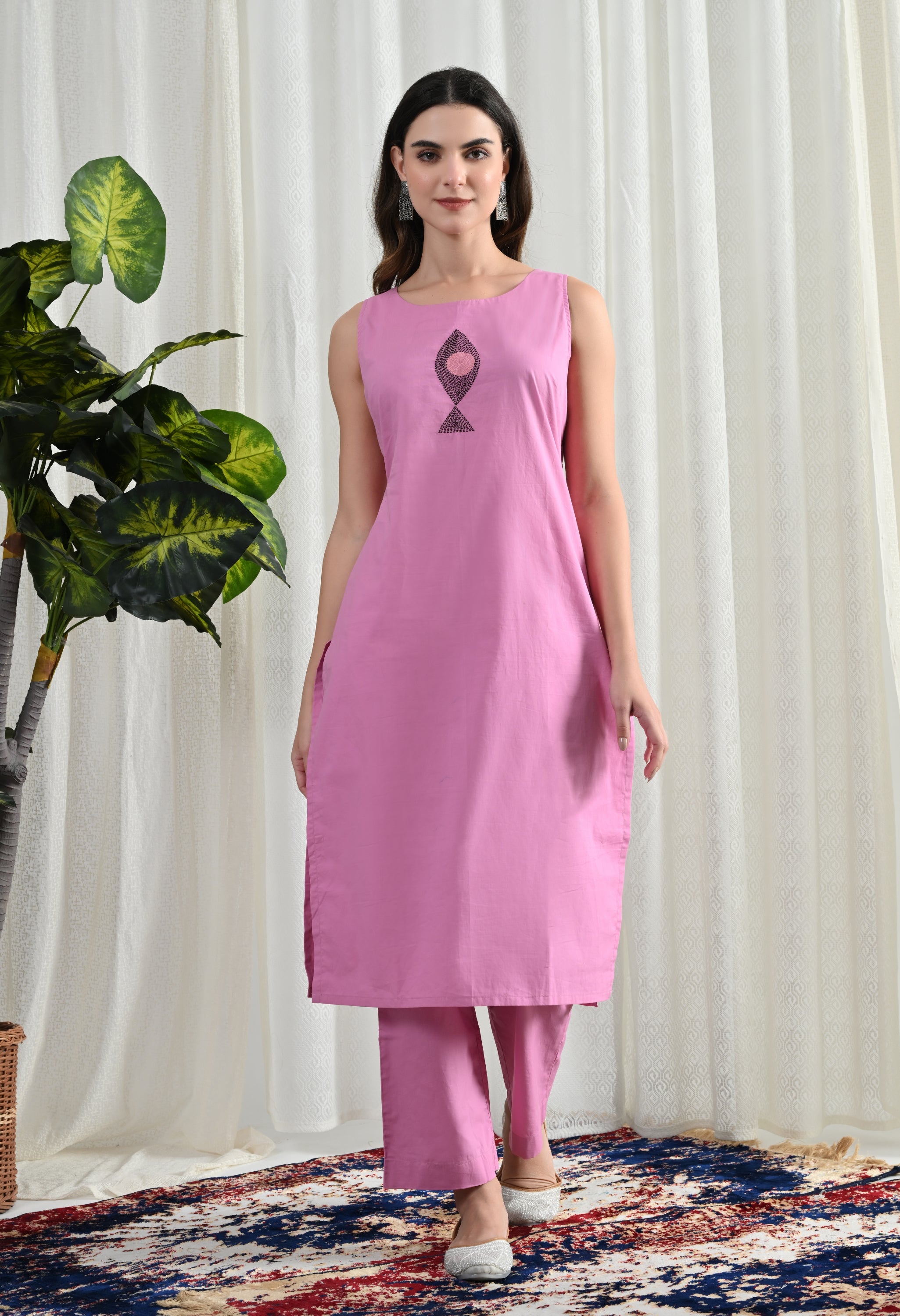 ROSE PINK KURTA SET