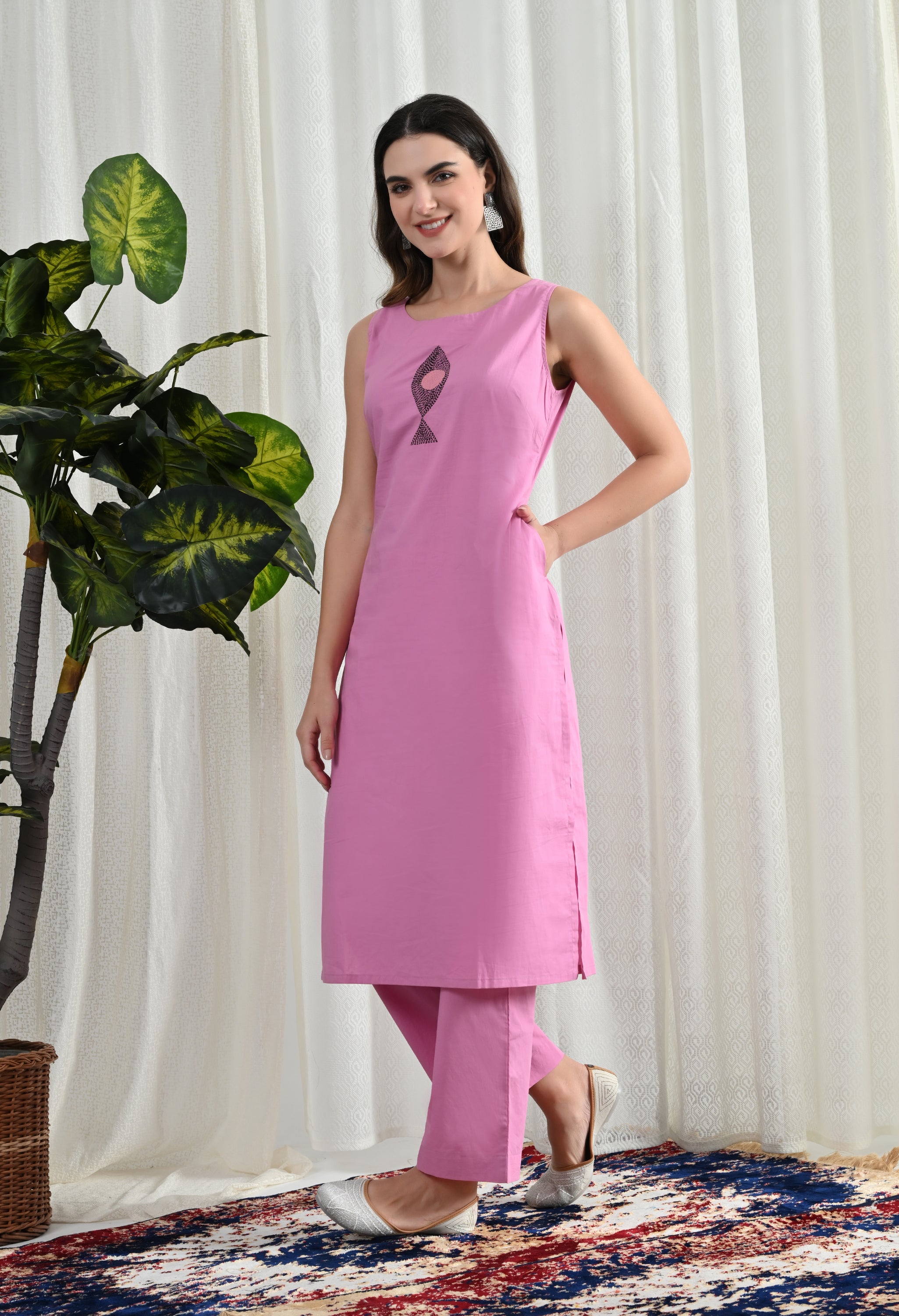 ROSE PINK KURTA SET