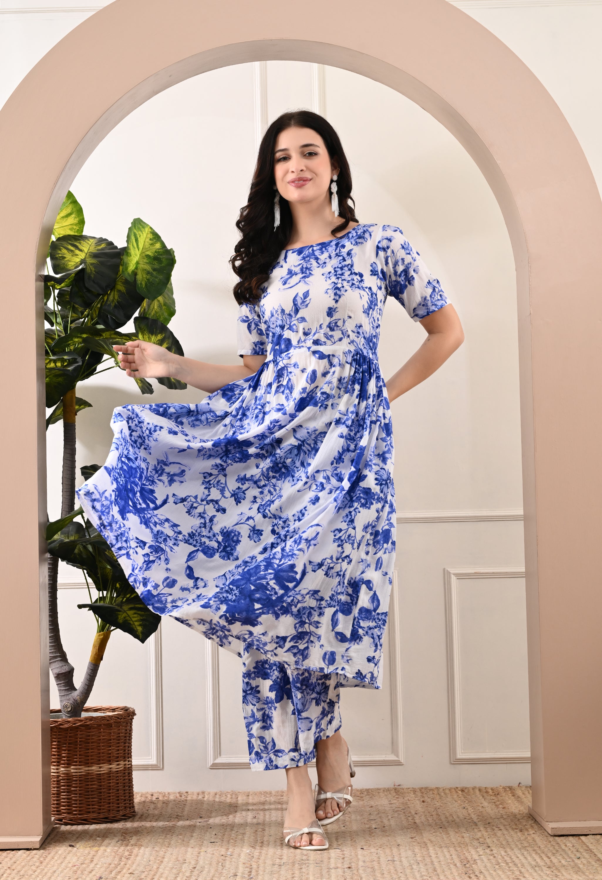 BLUE BERRY KURTA SET