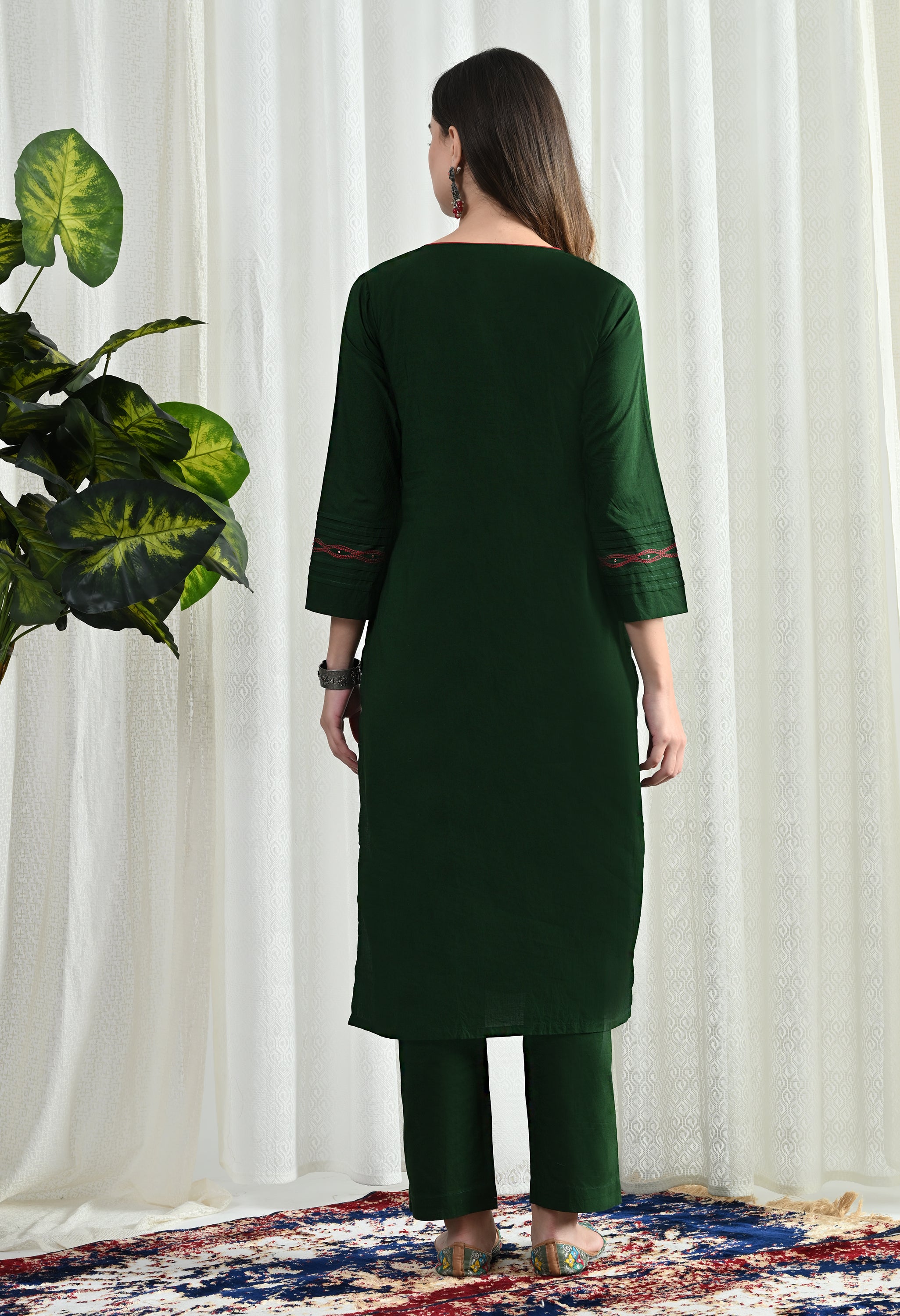 MISTI KANTHA EMBROIDERY KURTA SET