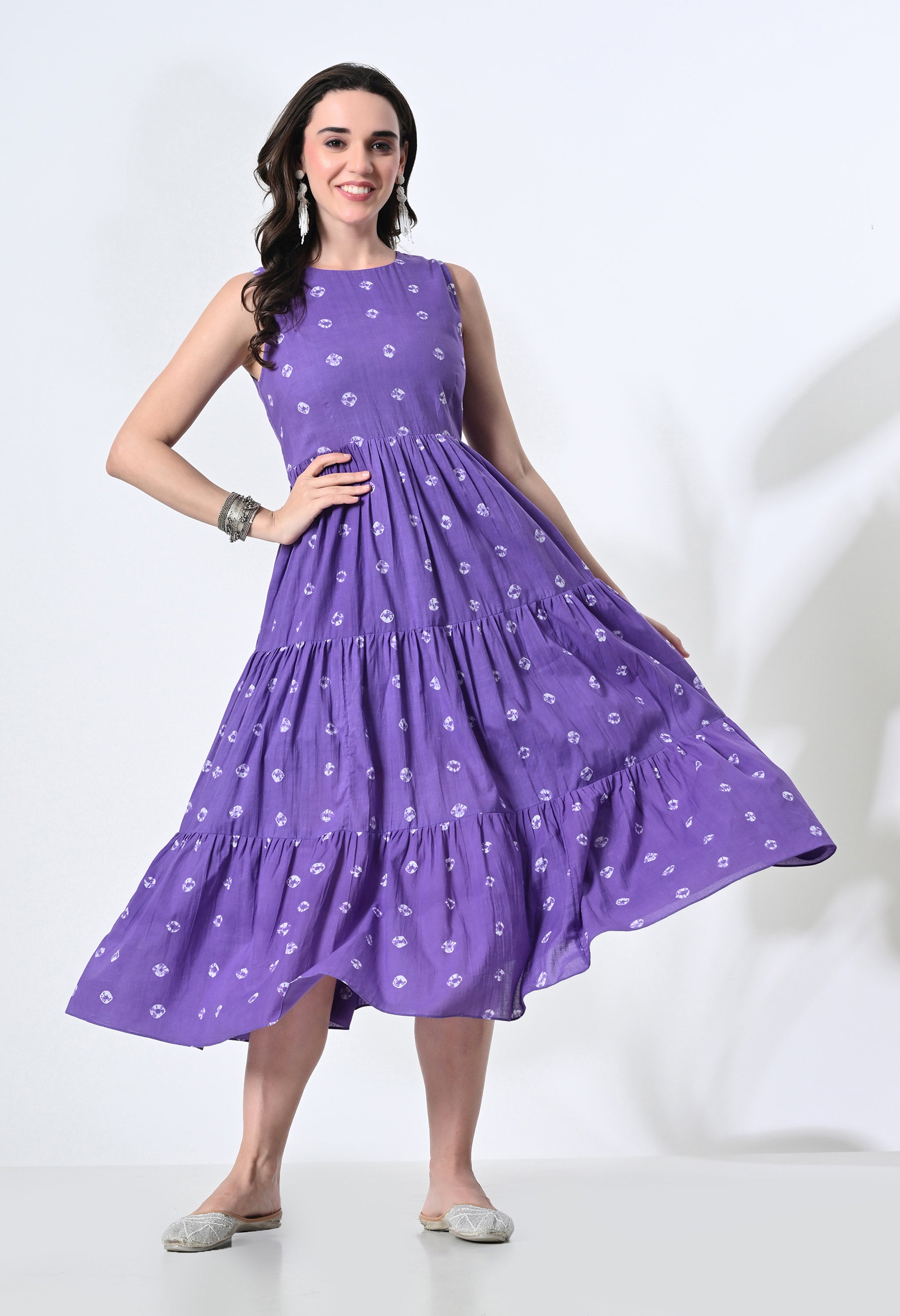 JAMUNI BHANDNI HANDBLOCK DRESS