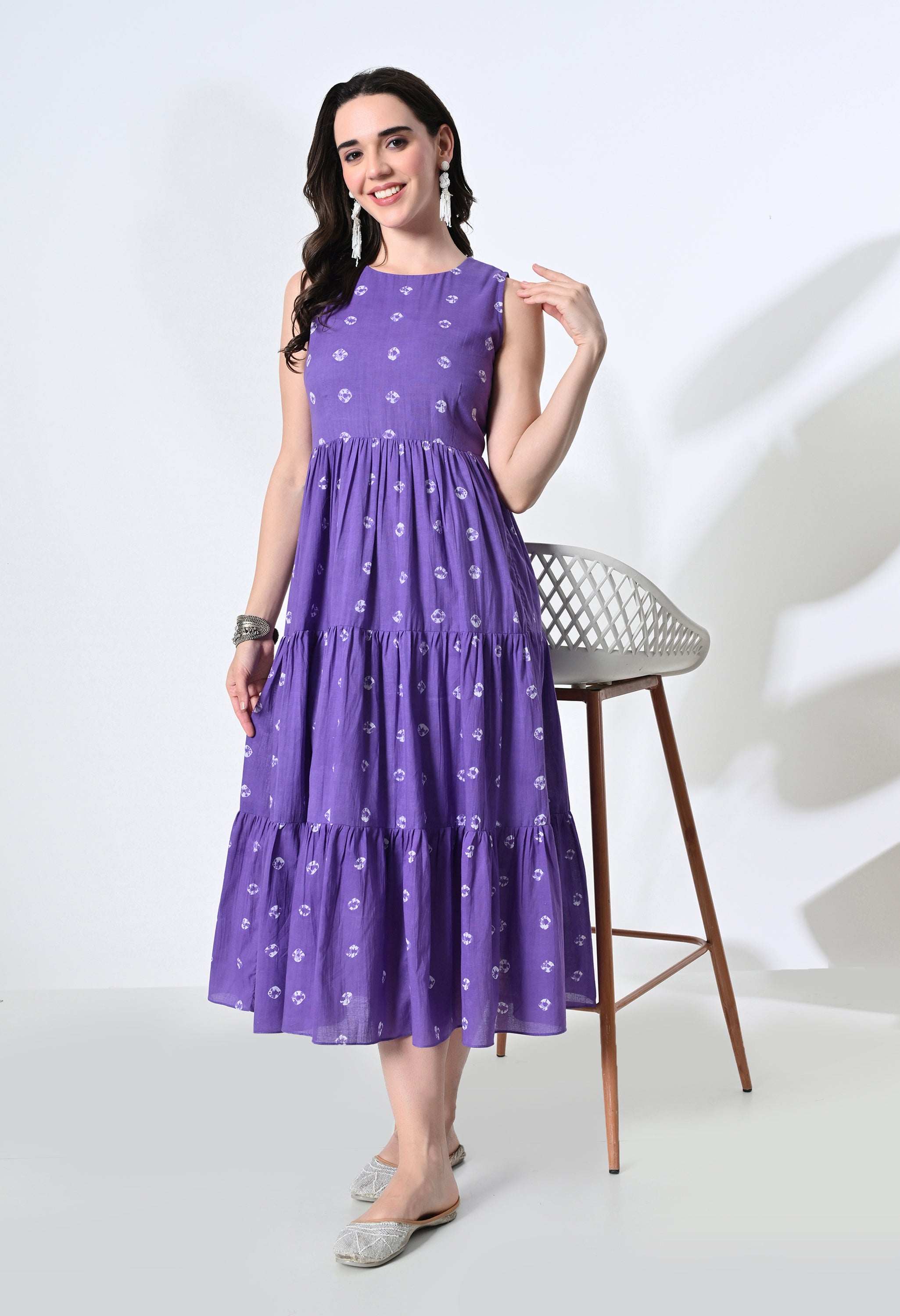 JAMUNI BHANDNI HANDBLOCK DRESS