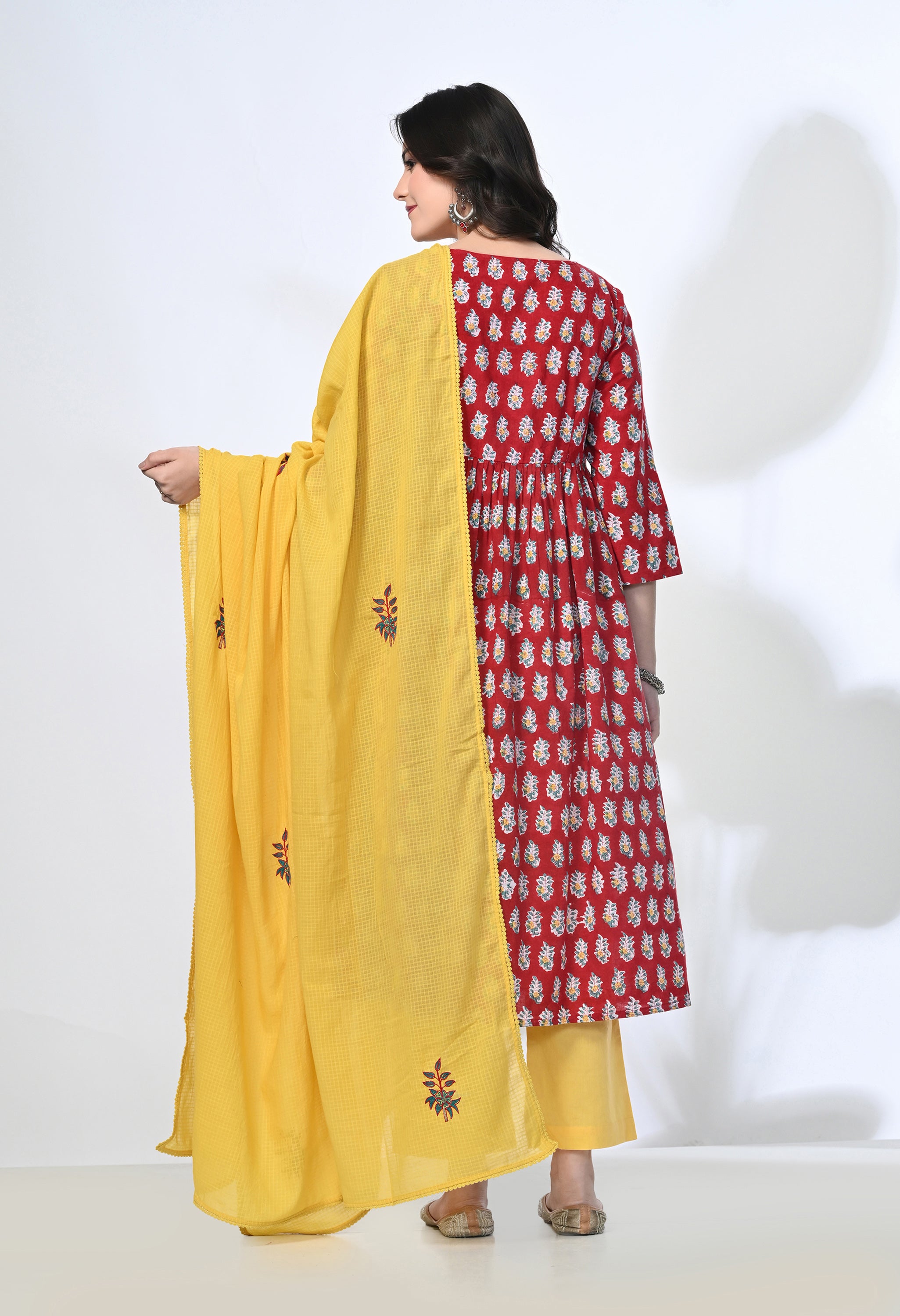 SANGI HANDBLOCK KURTA SET