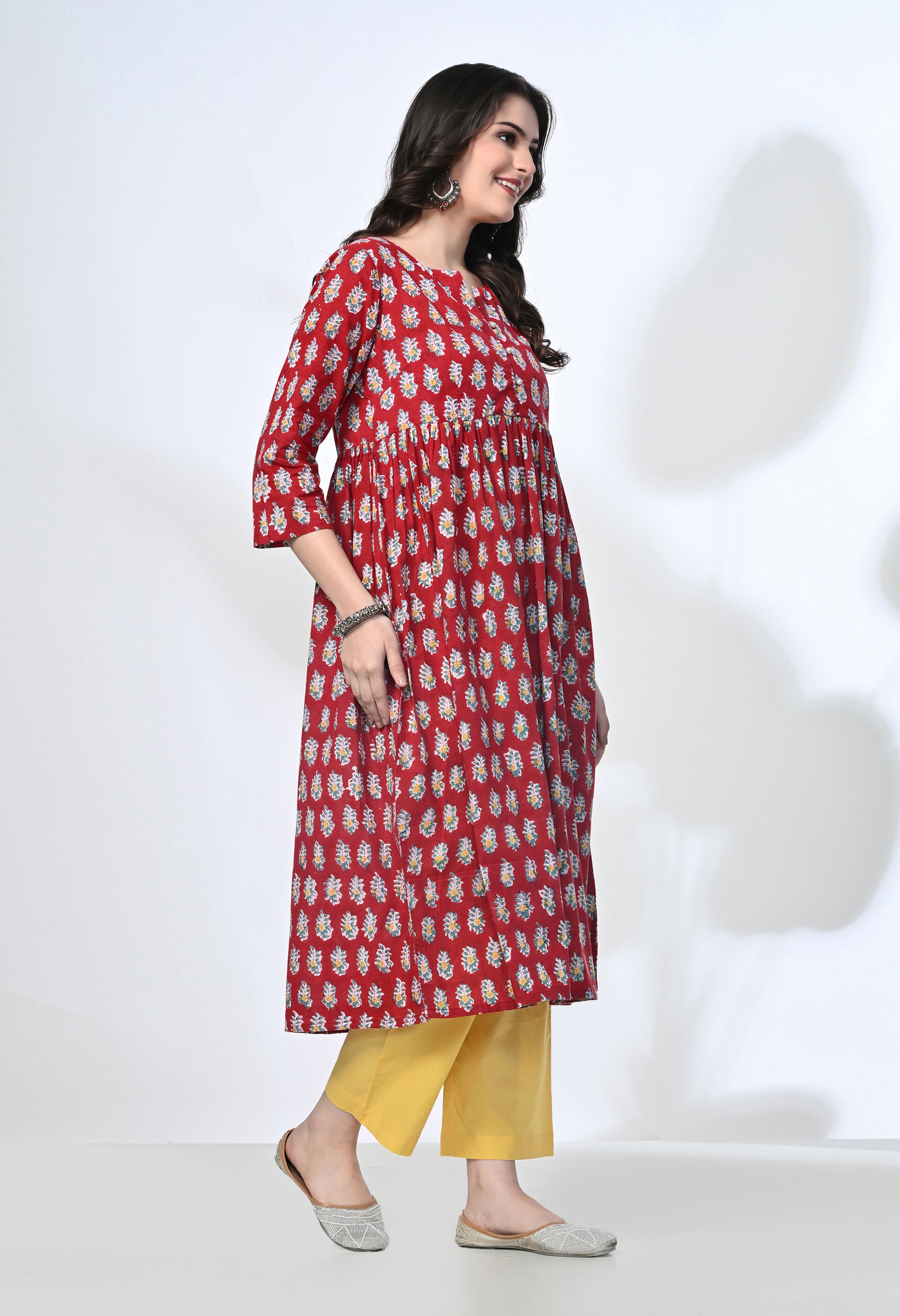 SANGI HANDBLOCK KURTA SET