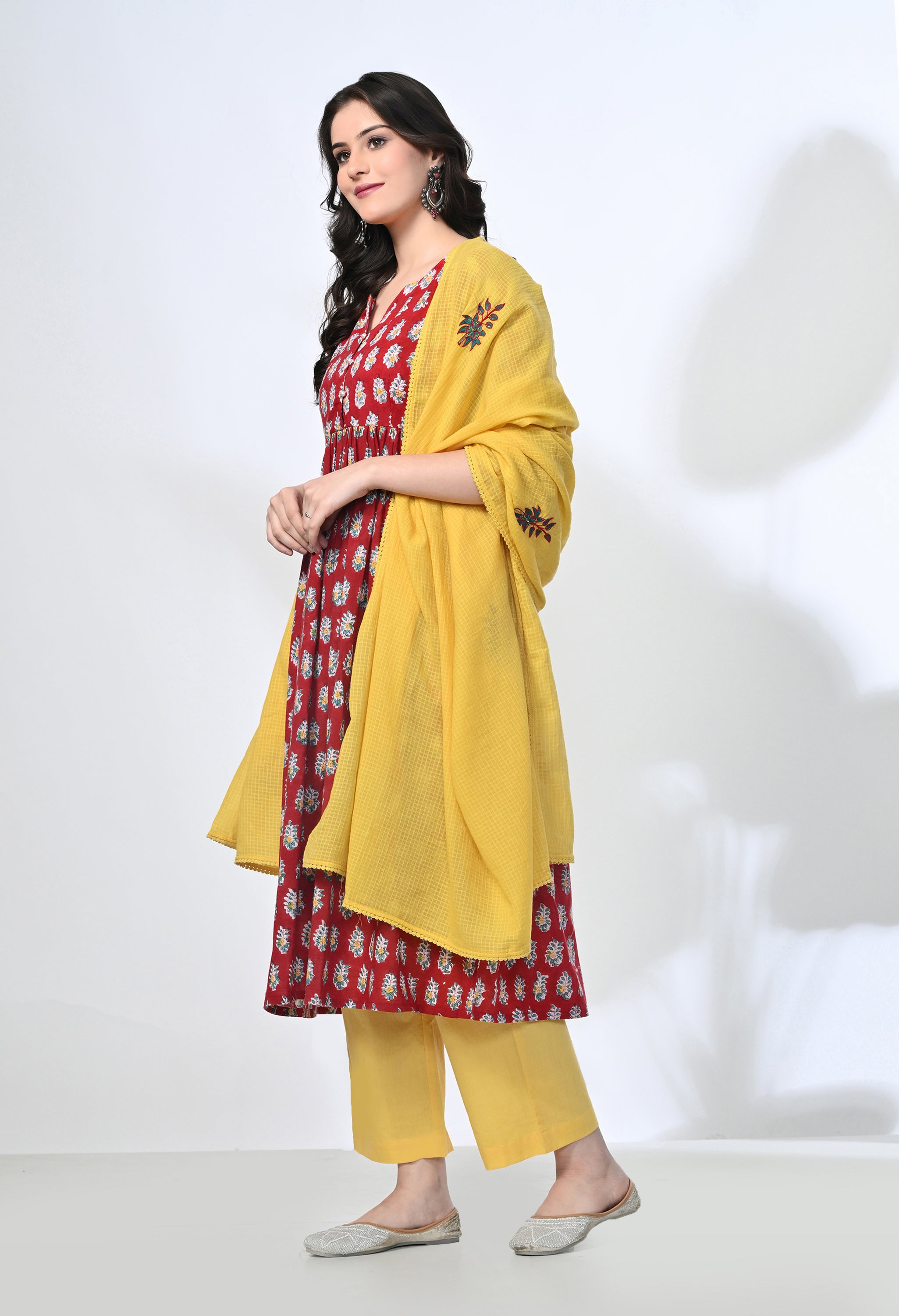 SANGI HANDBLOCK KURTA SET